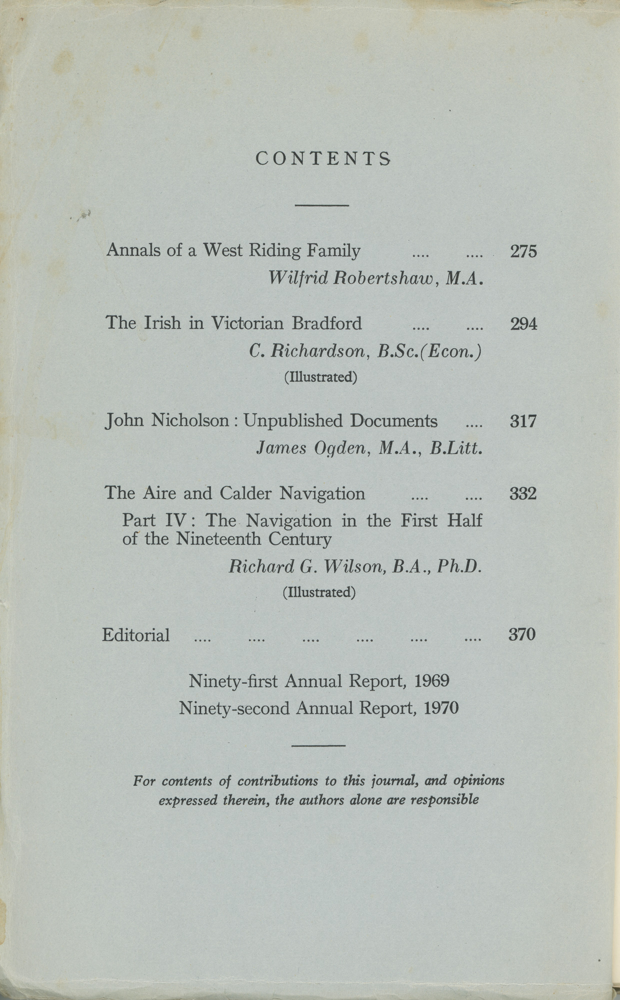 Bradford Antiquary -1971