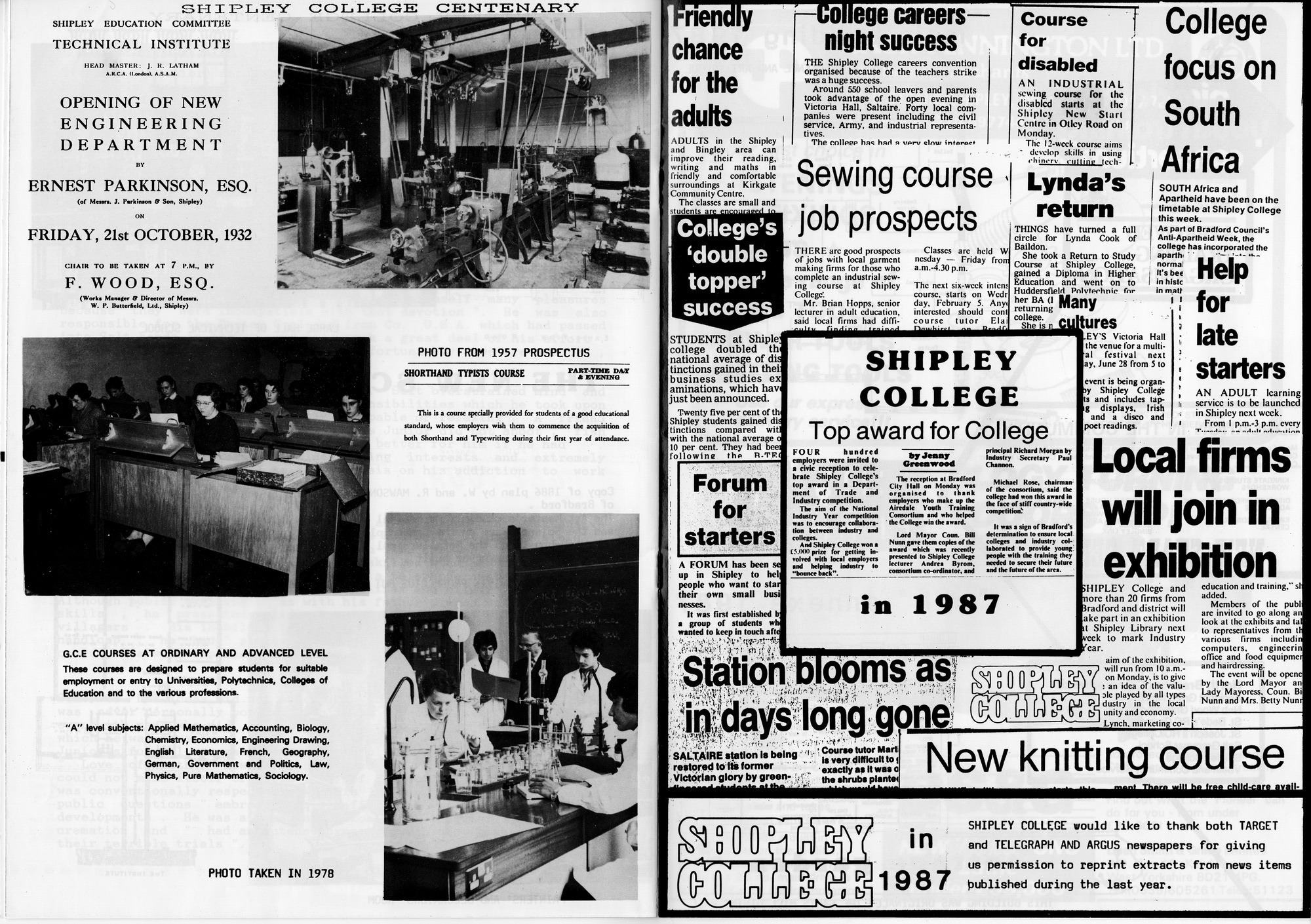 Centenary Souvenir Programme: Pages 11-12