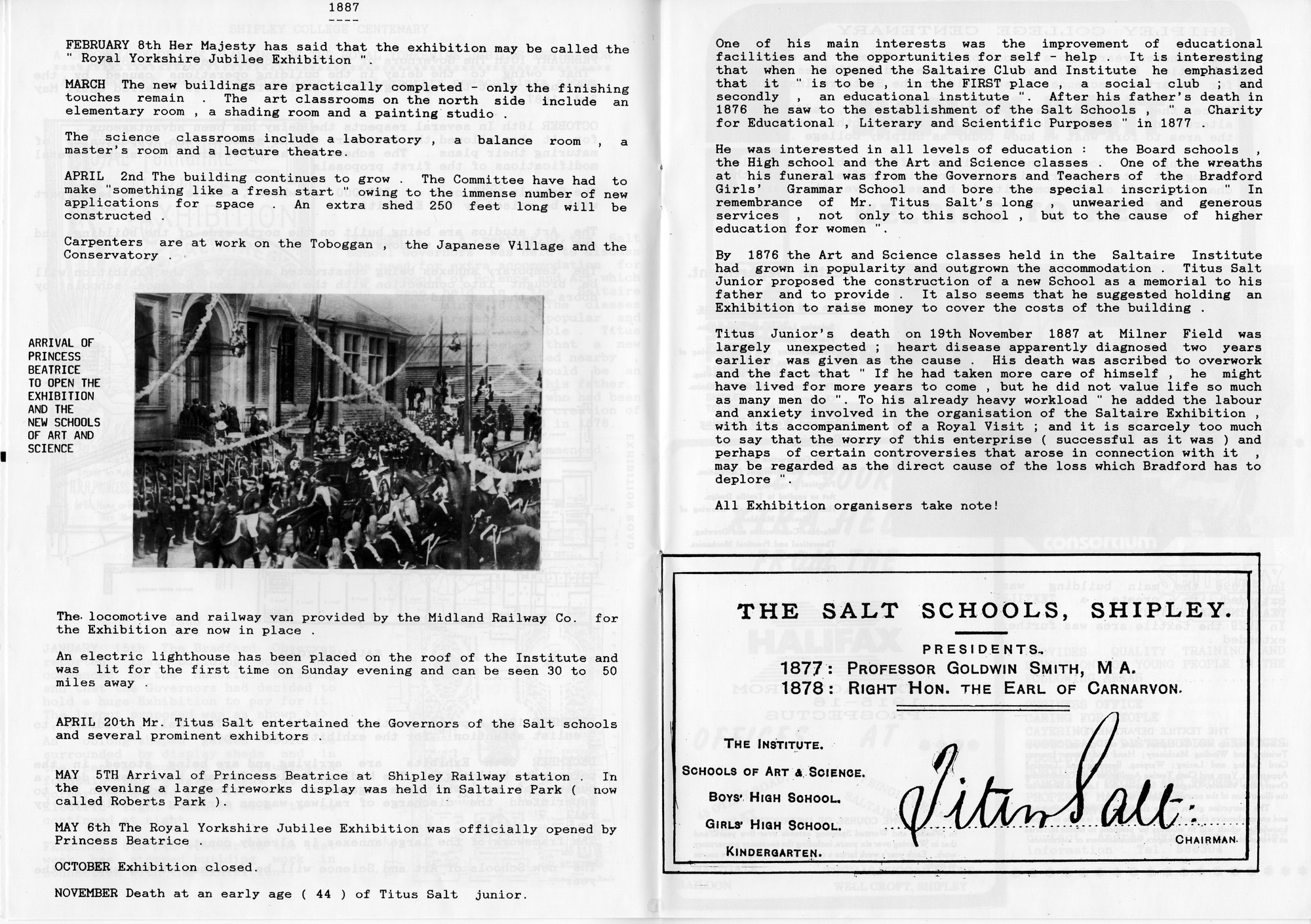 Centenary Souvenir Programme: Pages 5-6