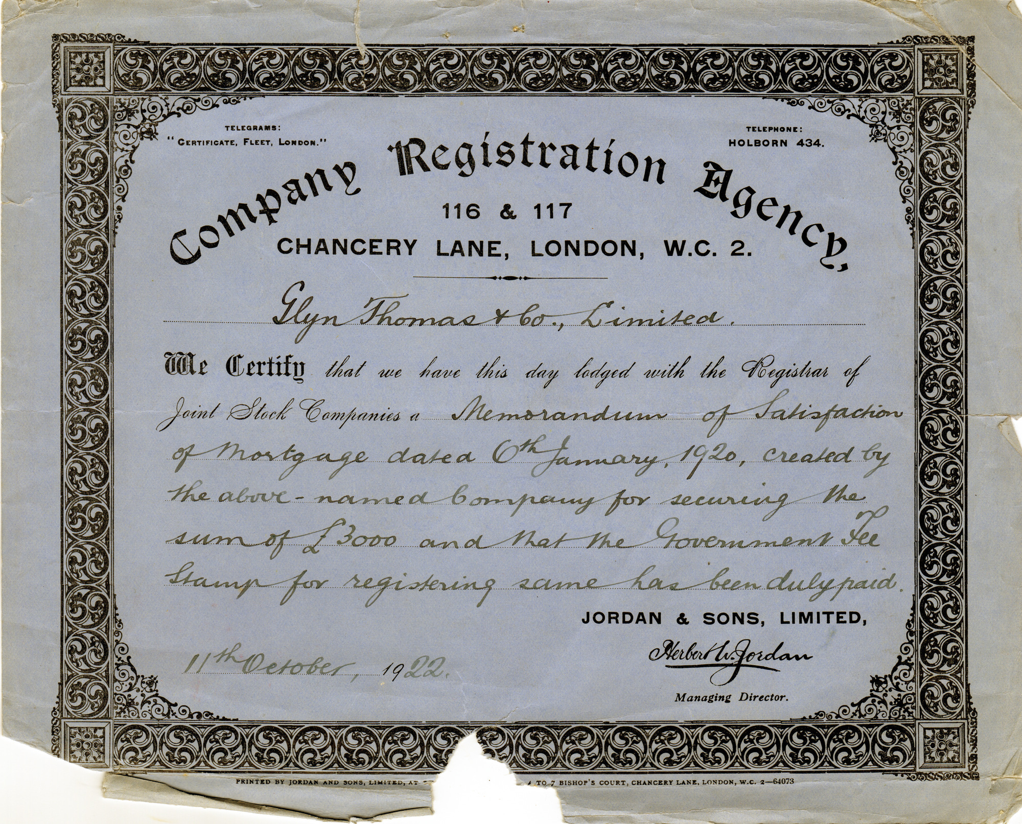 Company Registration Agency