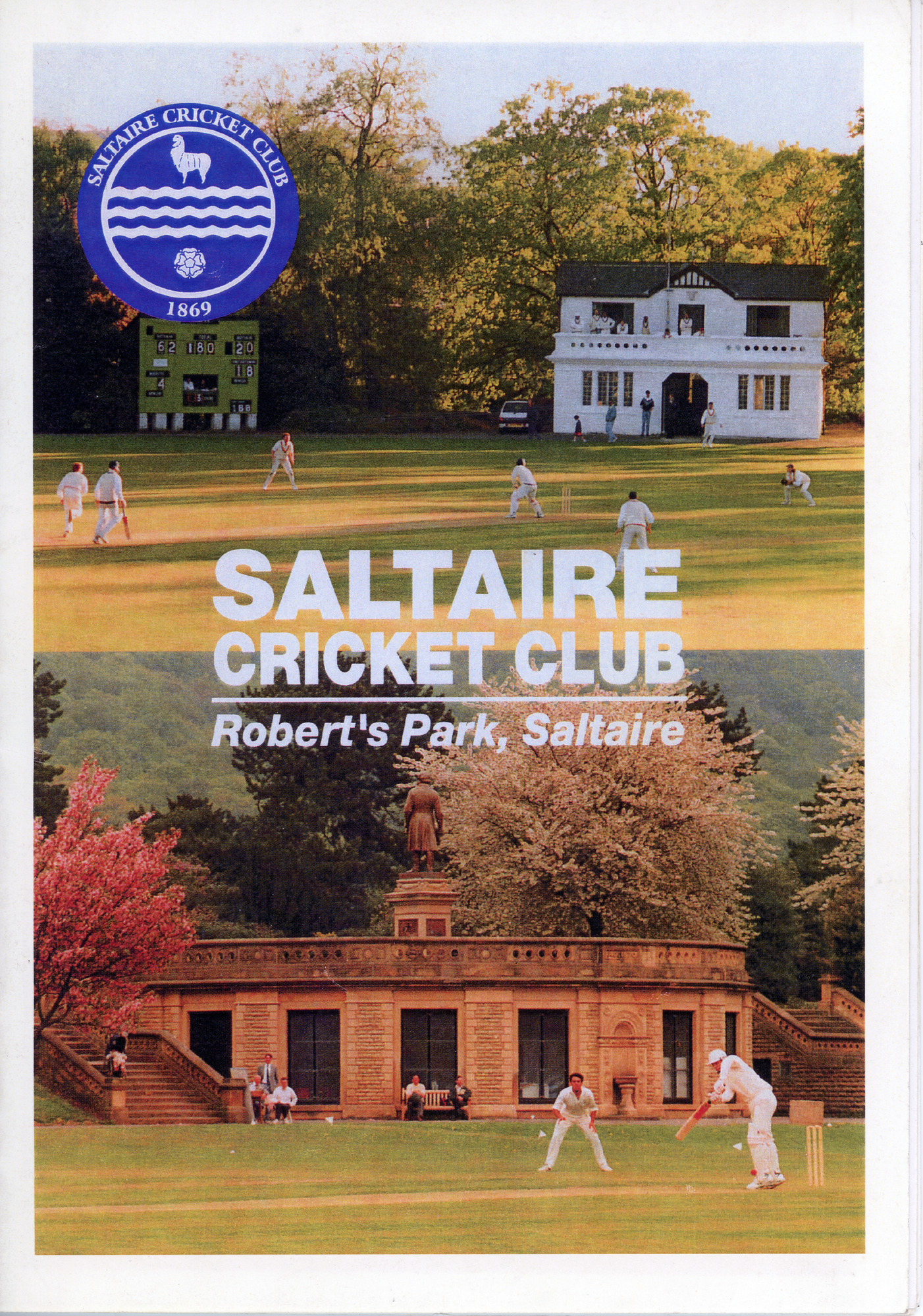 Cricket match programme 16 September 2000