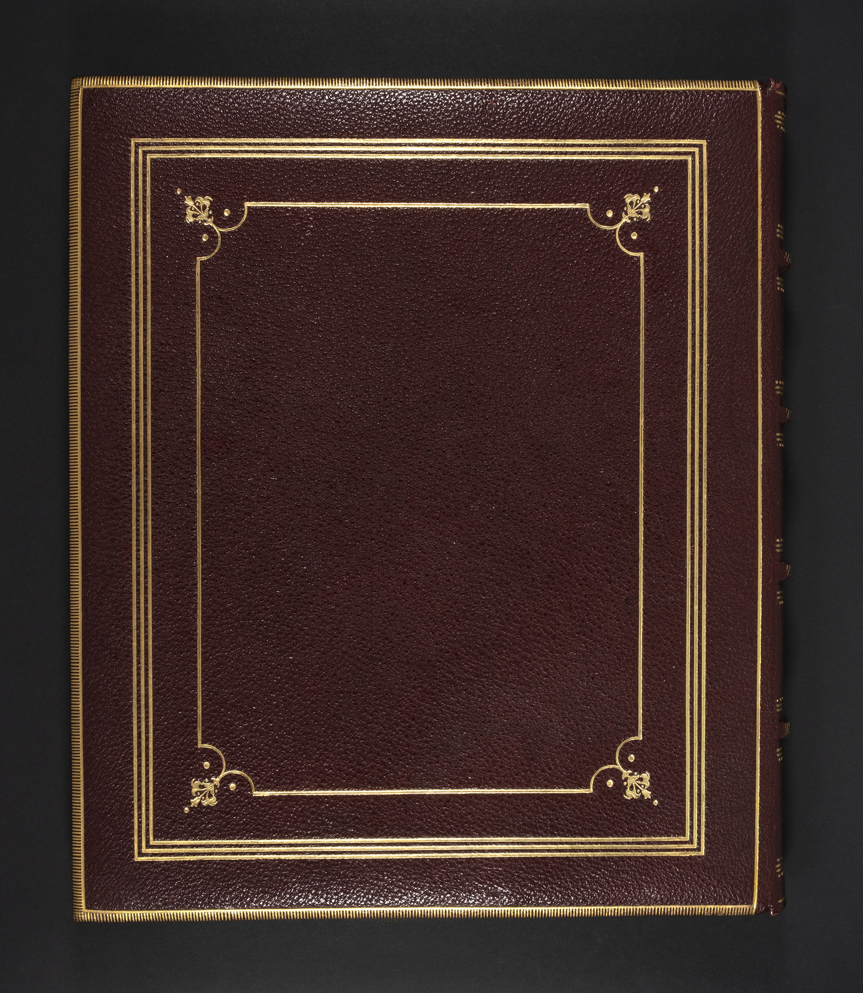 George Morrell's Presentation Book: Back cover