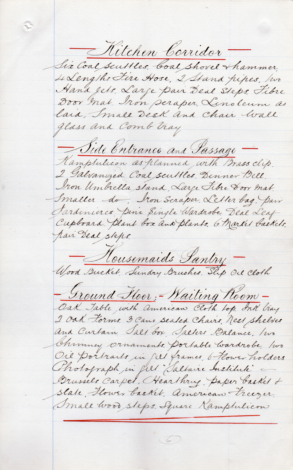 Inventory of Milner Field: Page 6