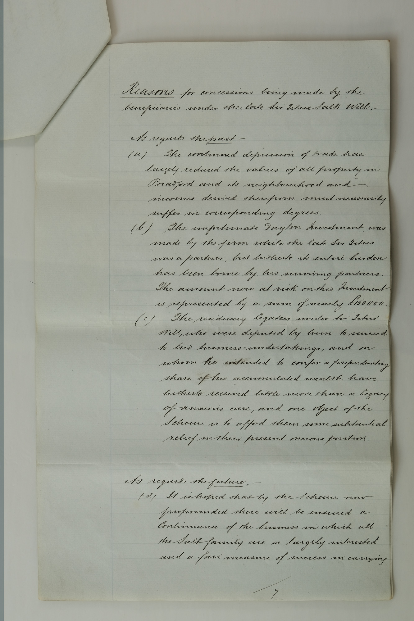 Memorandum and suggestions 1883: Page 7