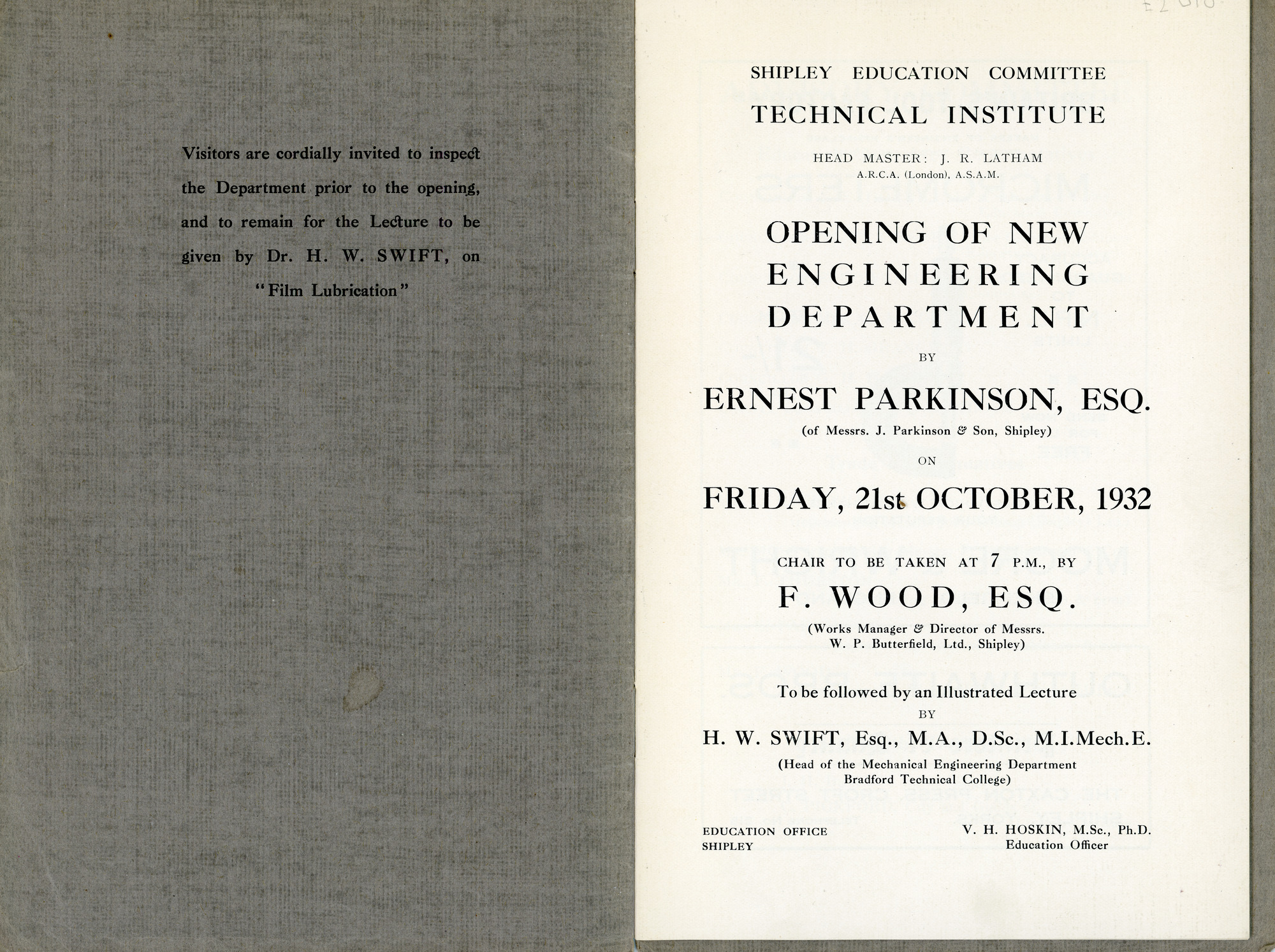 Opening of the new Engineering Department