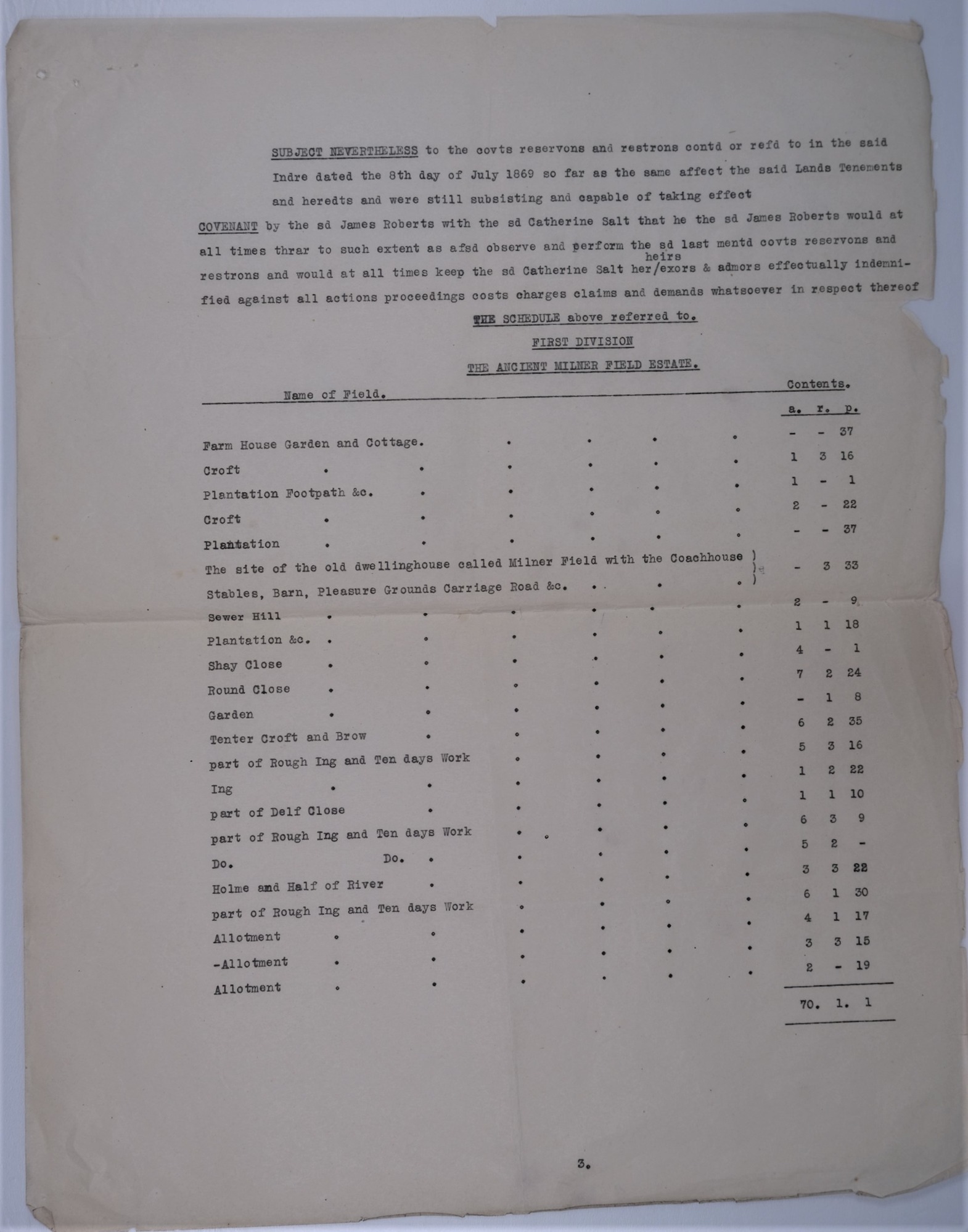 Part of a Mortgage contract