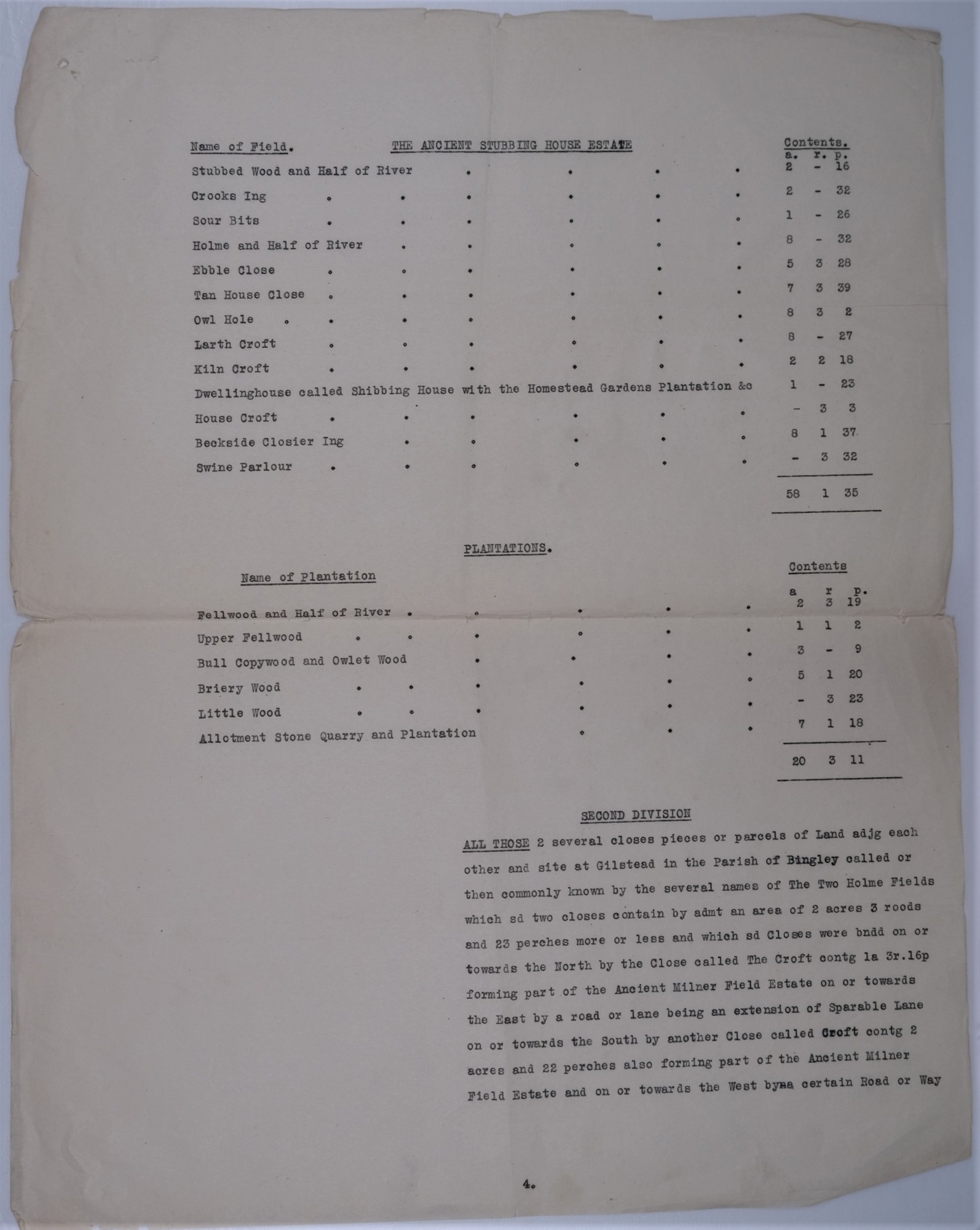 Part of a Mortgage contract