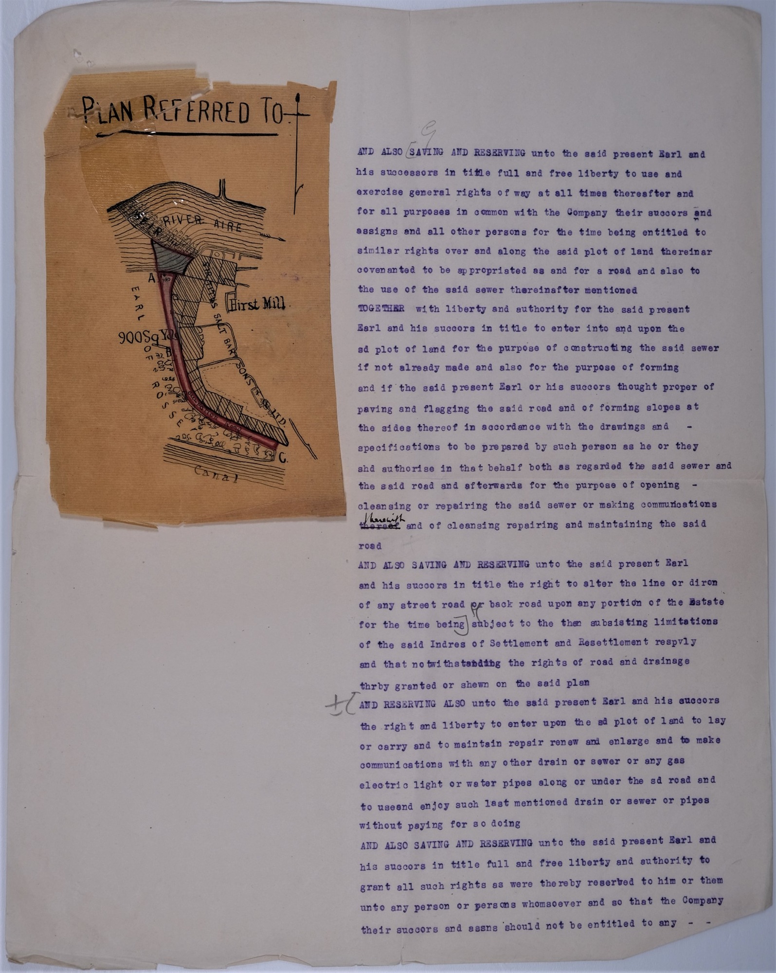 Part of a Mortgage contract