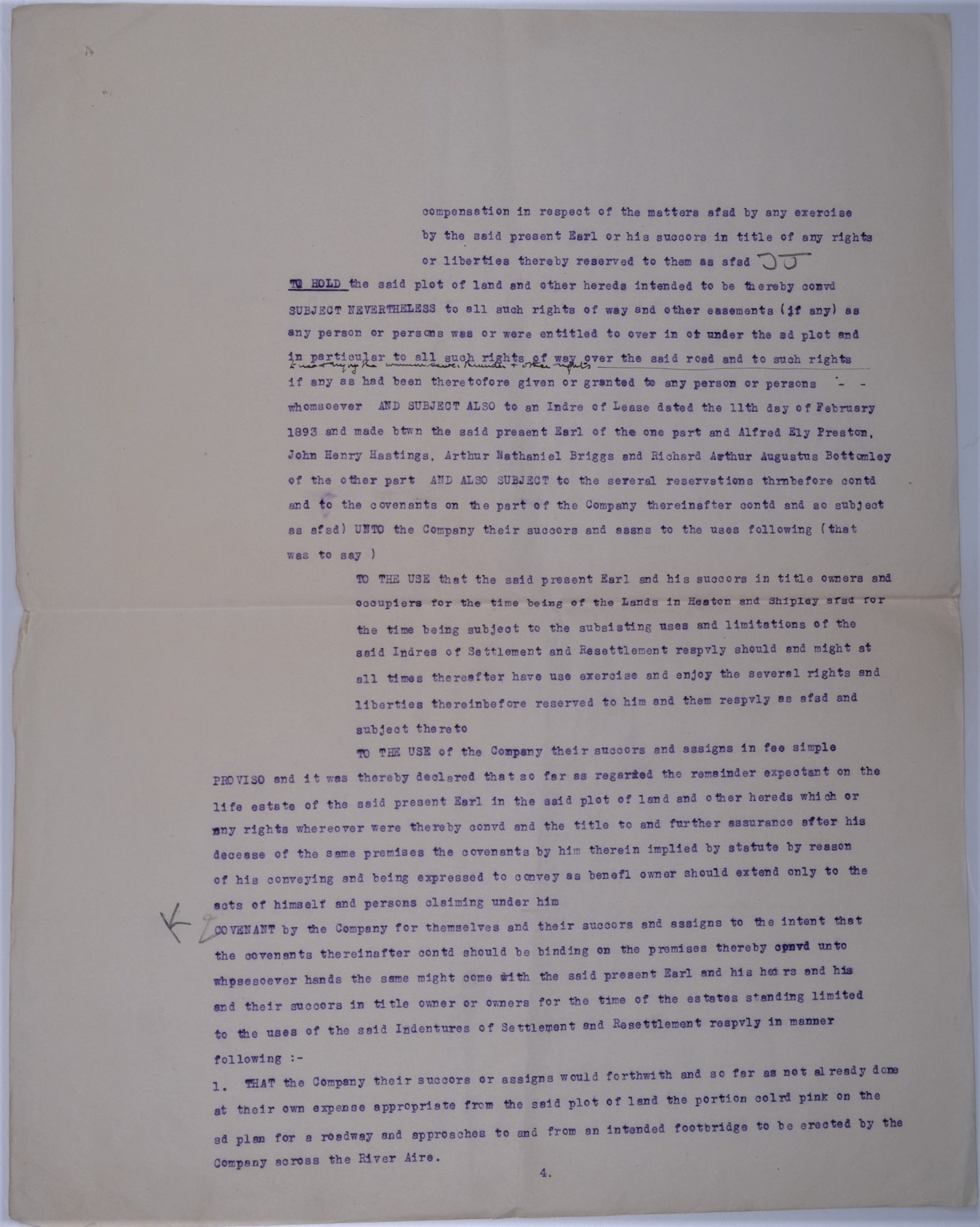 Part of a Mortgage contract