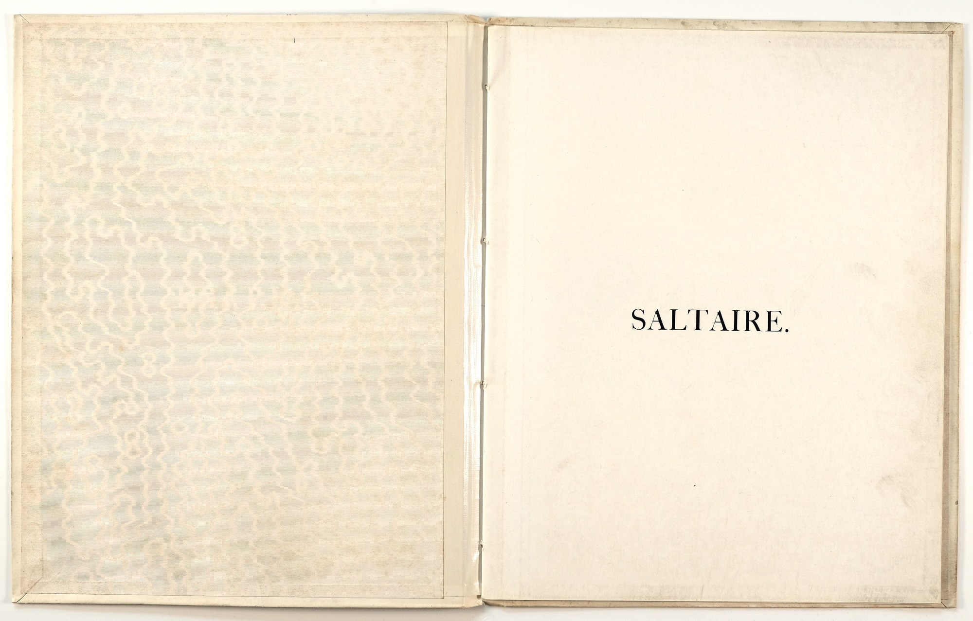 Saltaire: Inside front cover and page 1