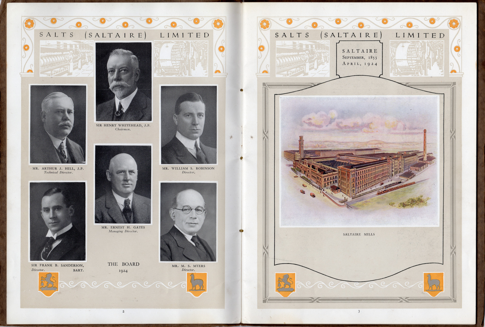 Salts (Saltaire) Ltd Brochure: Pages 2-3