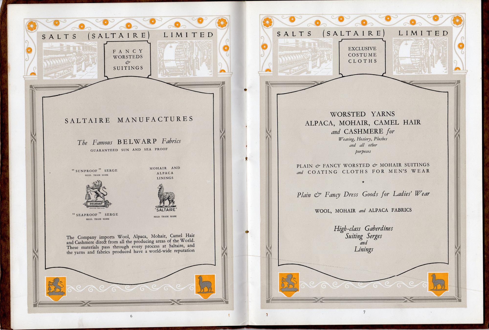 Salts (Saltaire) Ltd Brochure: Pages 6-7