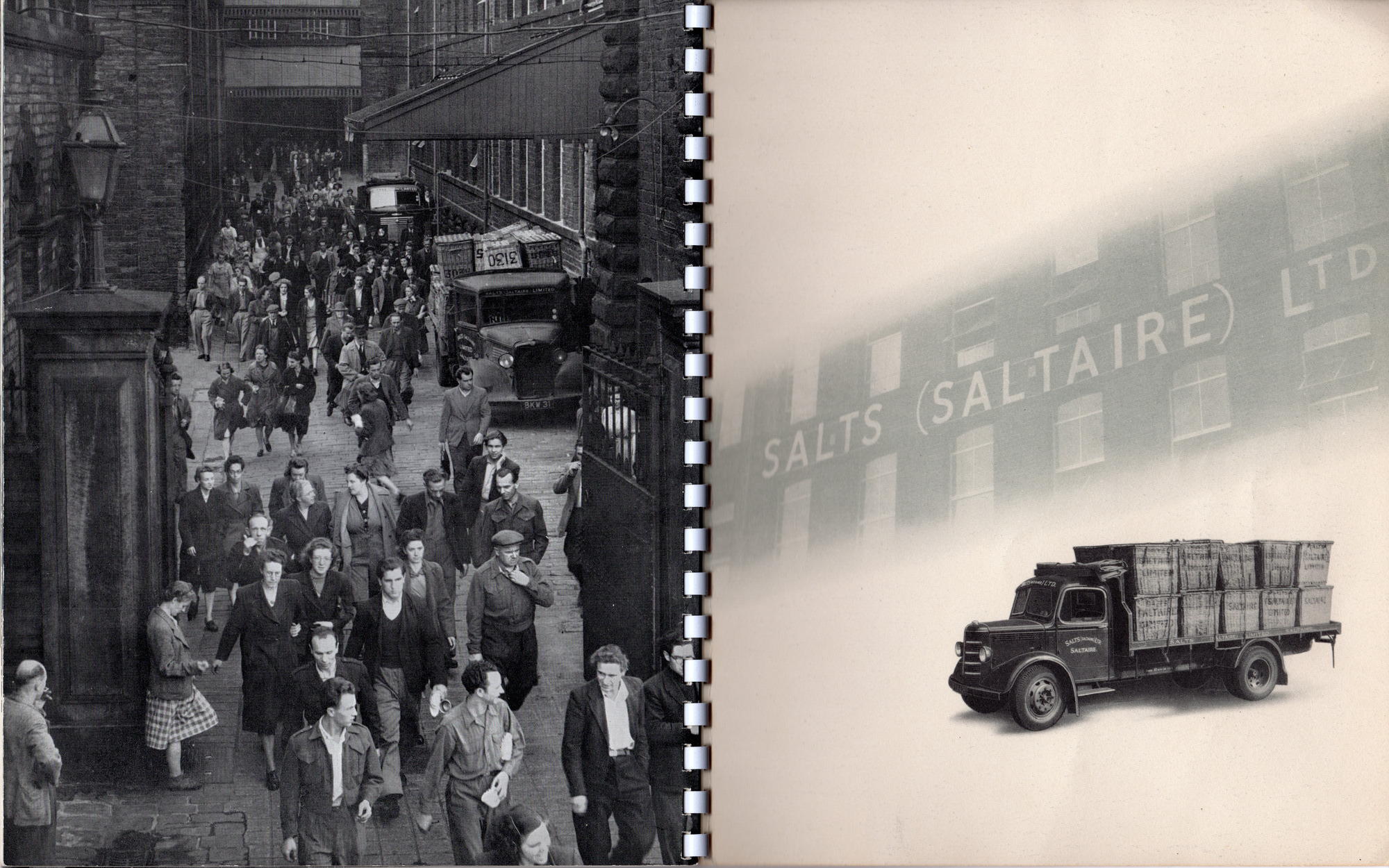 Salts (Saltaire) Ltd marketing booklet: Page 36 and inside back cover