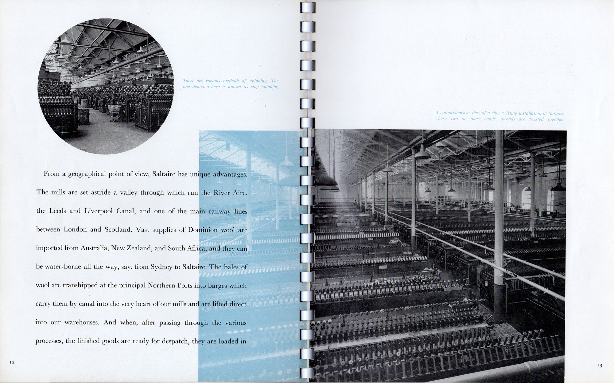 Salts (Saltaire) Ltd marketing booklet: Pages 12-13