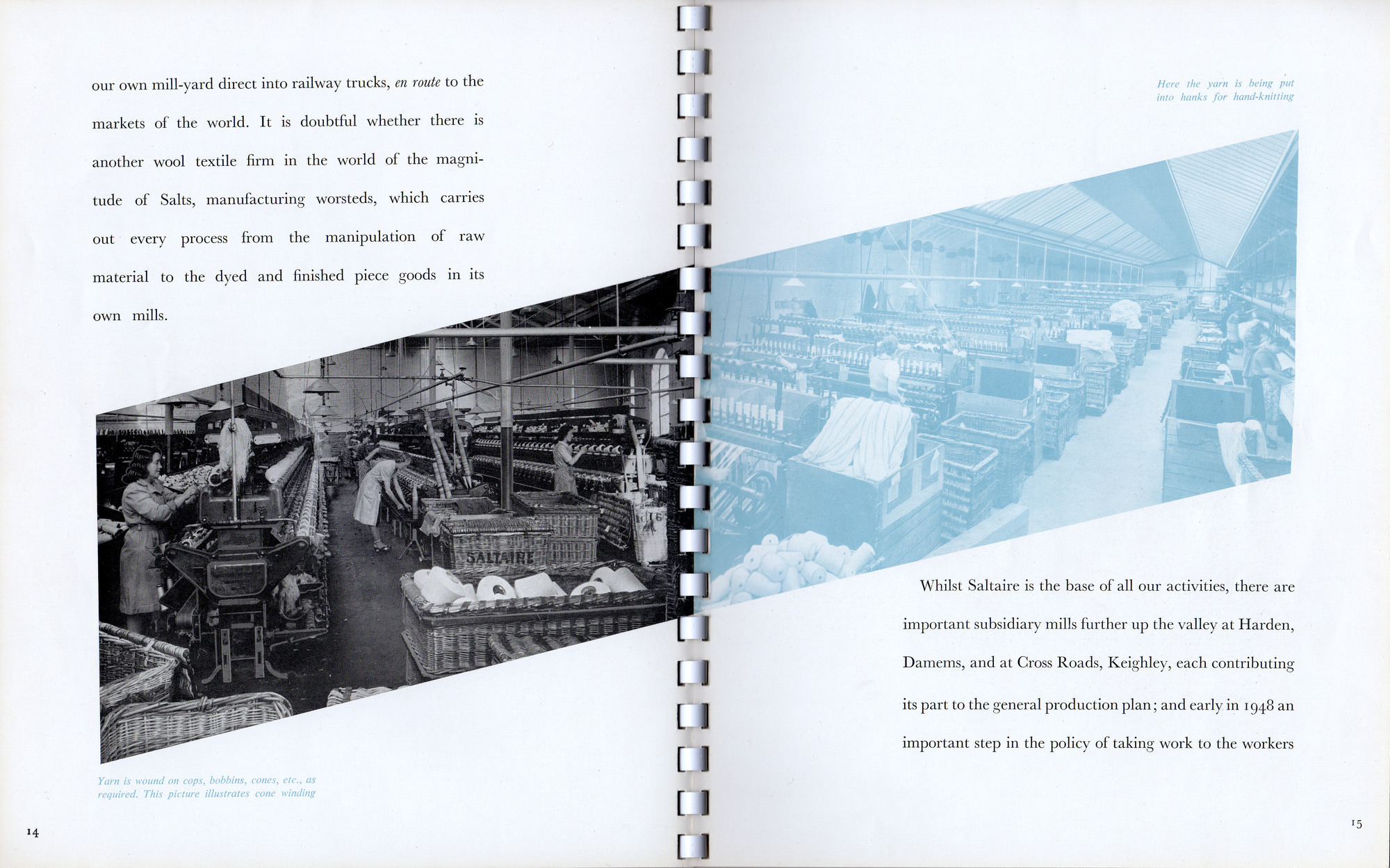 Salts (Saltaire) Ltd marketing booklet: Pages 14-15