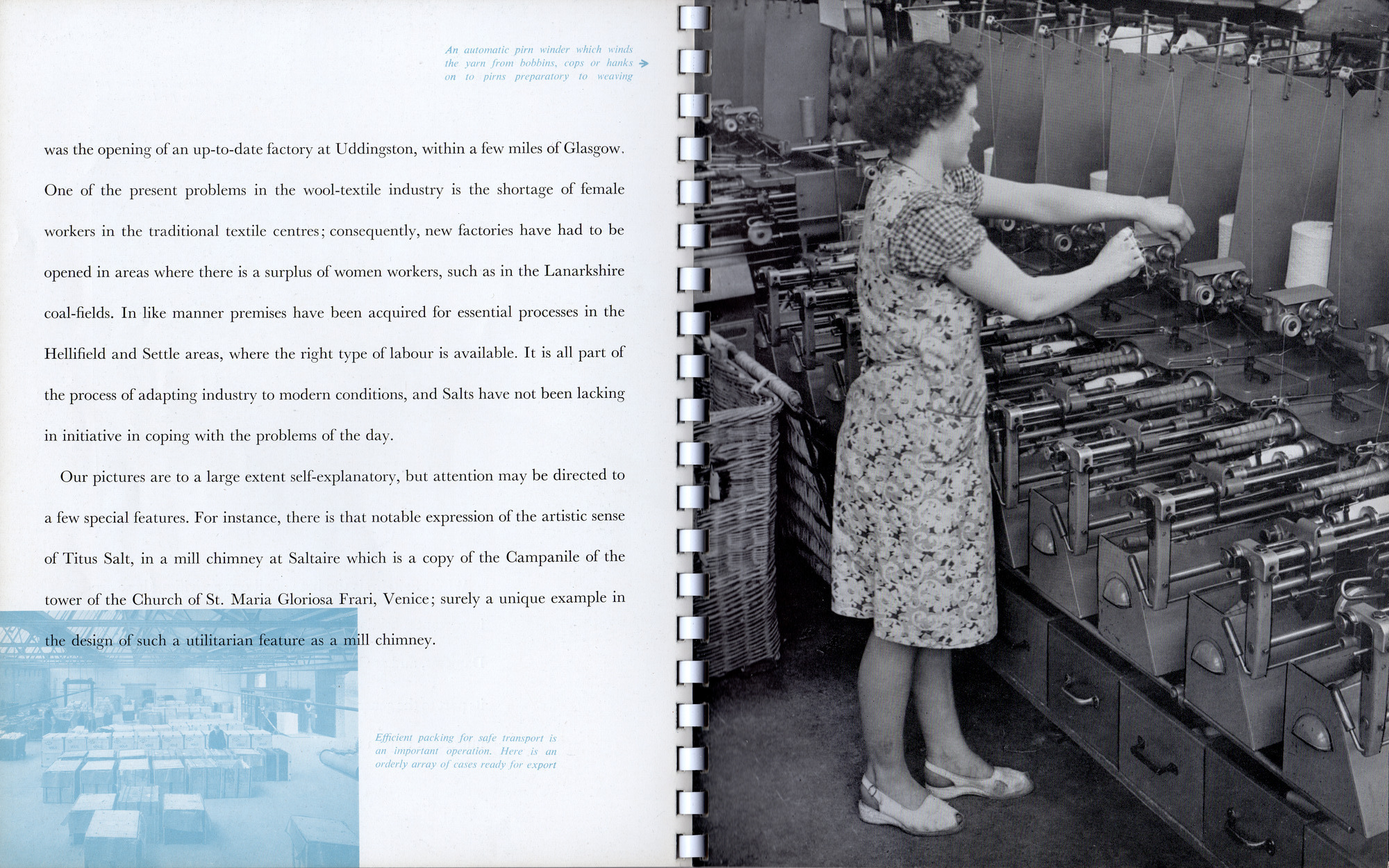 Salts (Saltaire) Ltd marketing booklet: Pages 16-17