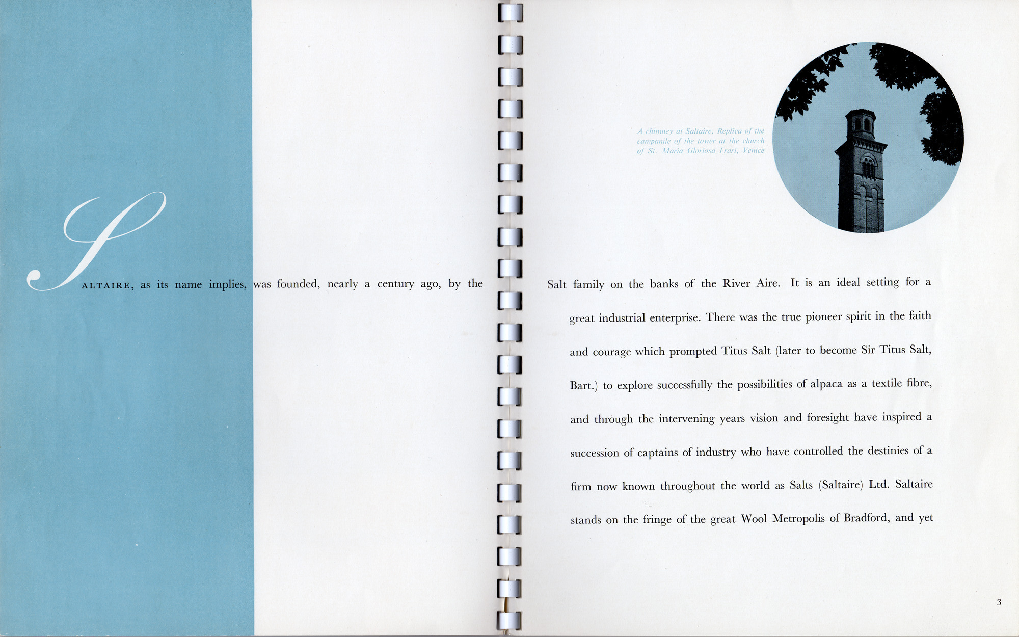 Salts (Saltaire) Ltd marketing booklet: Pages 2-3