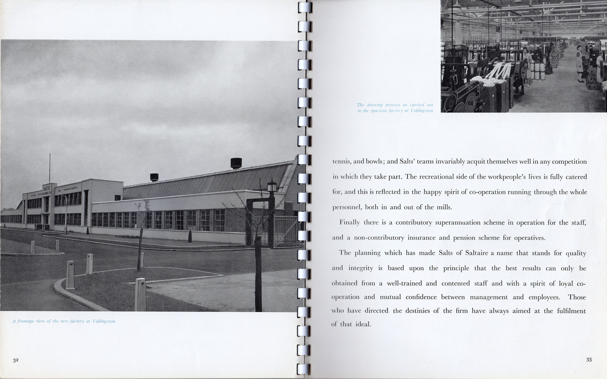 Salts (Saltaire) Ltd marketing booklet: Pages 32-33
