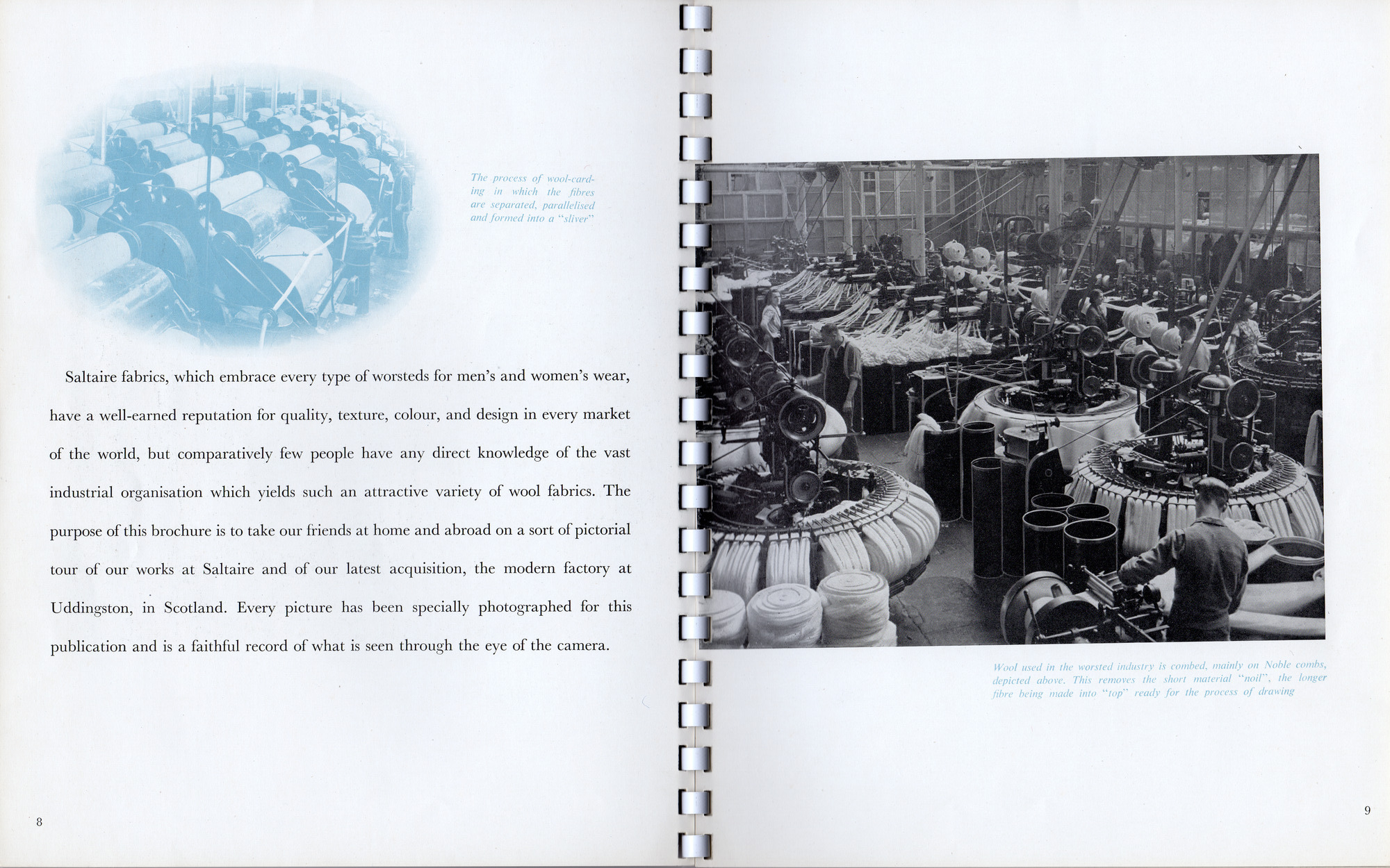 Salts (Saltaire) Ltd marketing booklet: Pages 8-9