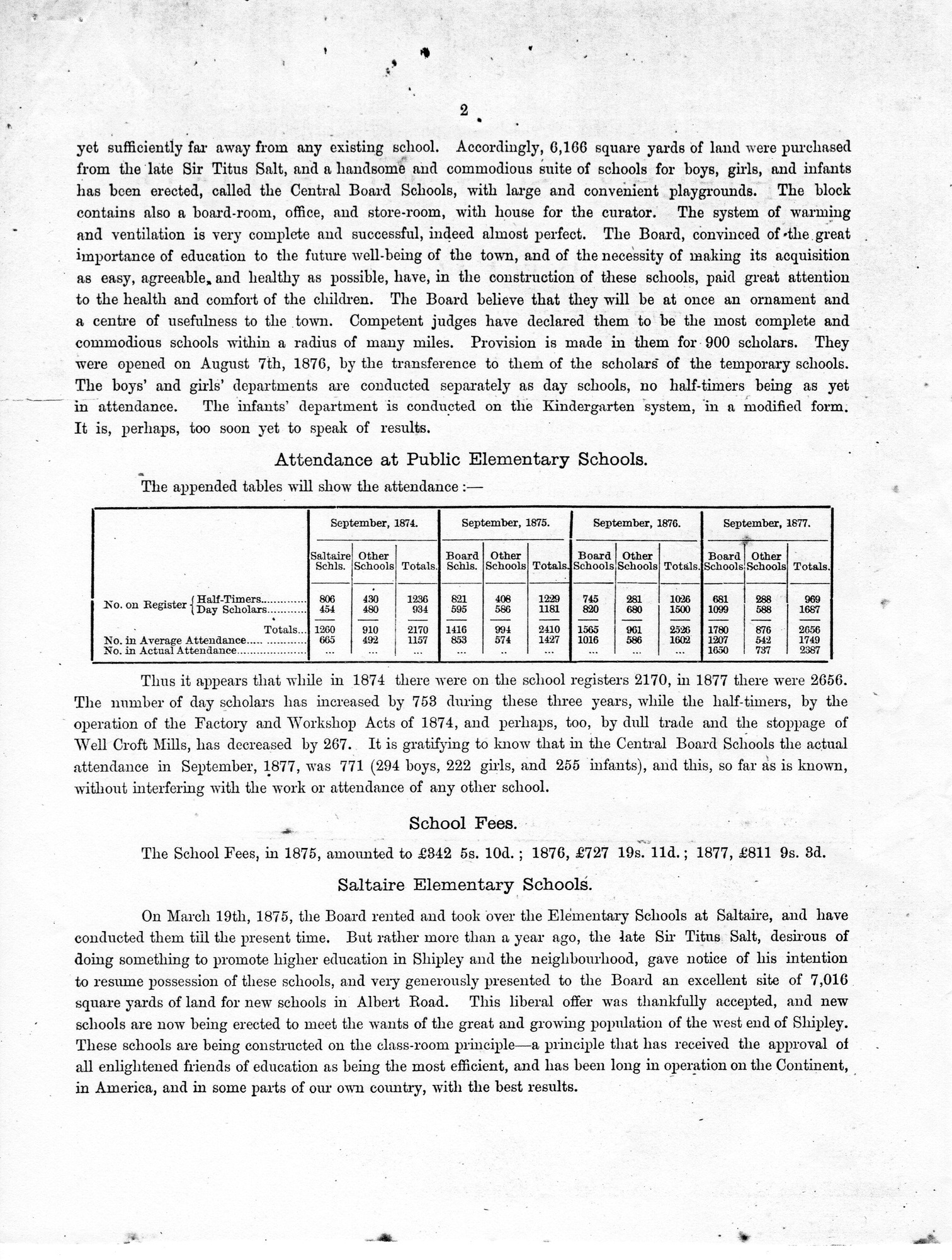 Shipley School Board Report of the first three years' work: Page 2