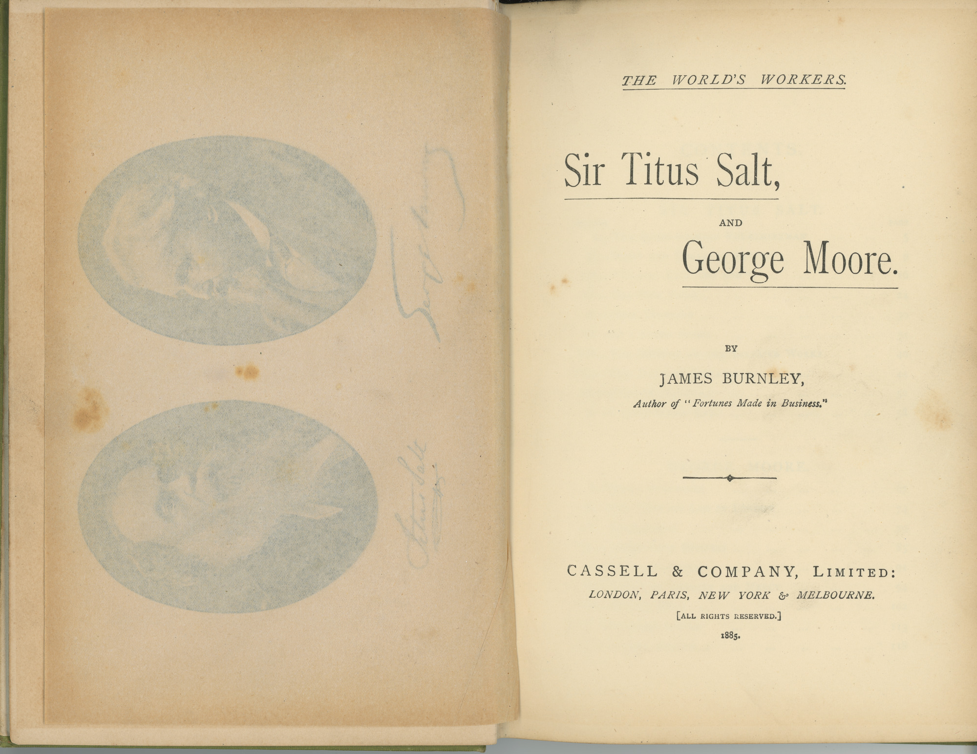 Sir Titus Salt and George Moore: Page 4 and page 5 with title