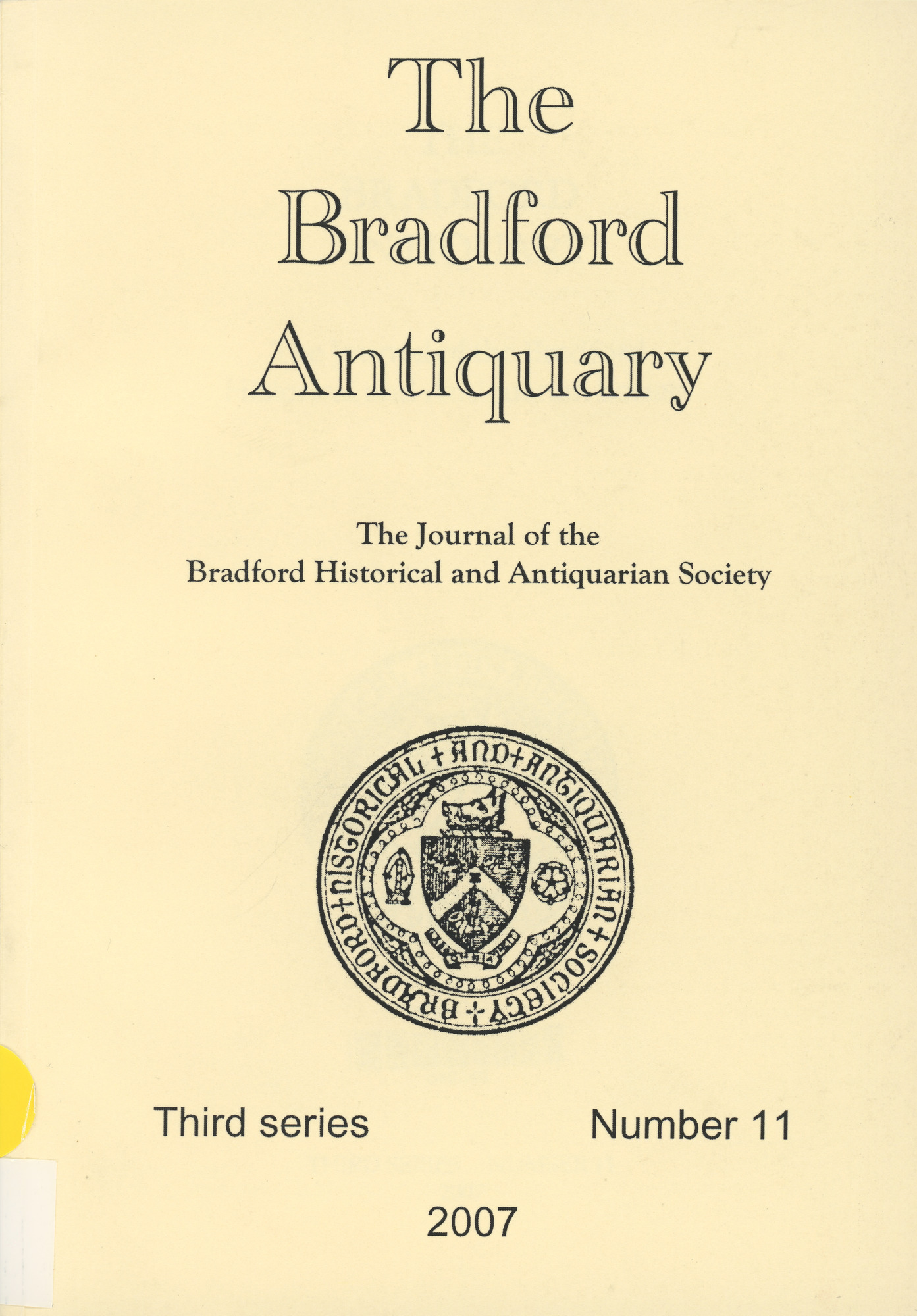 The Bradford Antiquary 2007