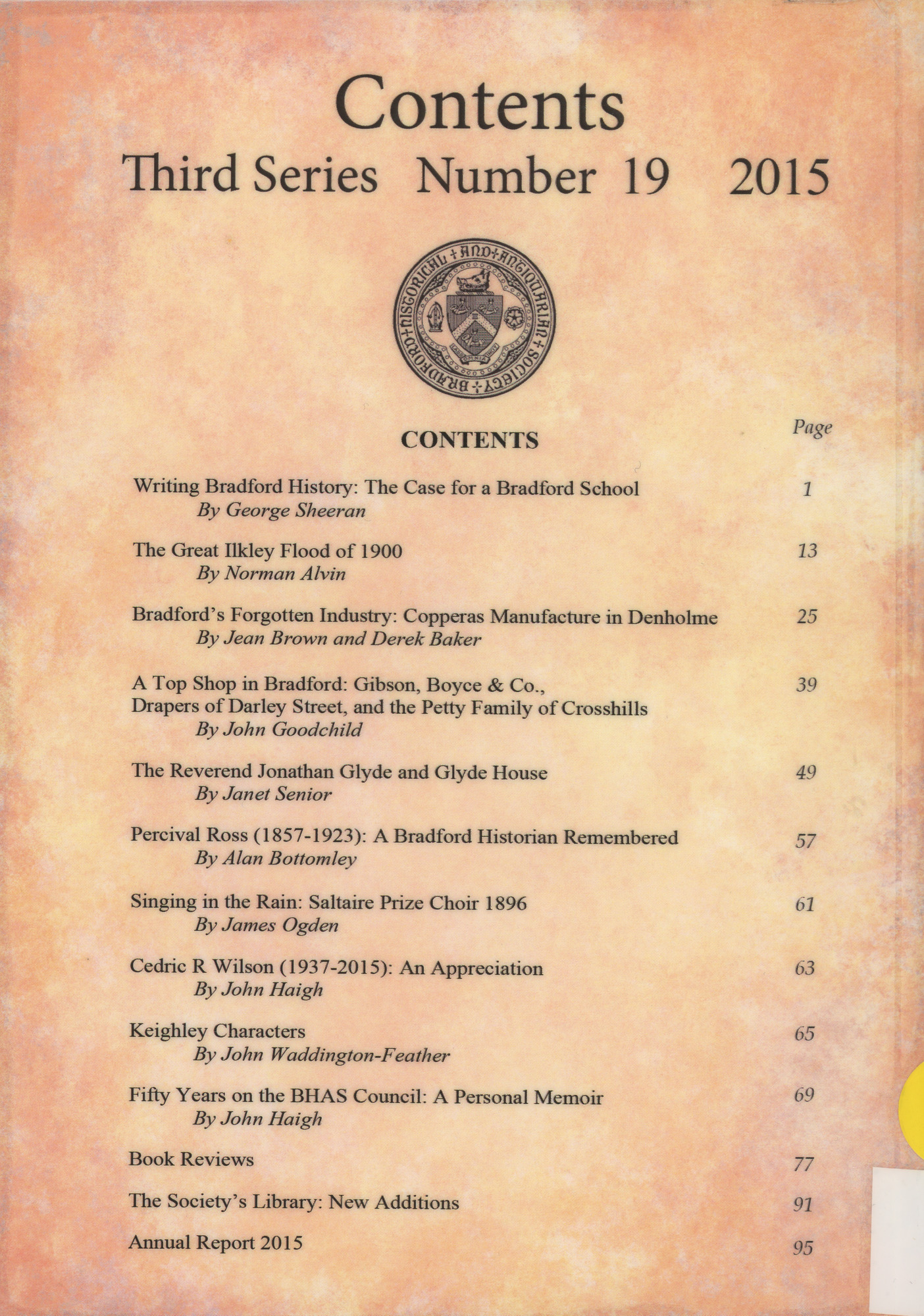 The Bradford Antiquary 2015