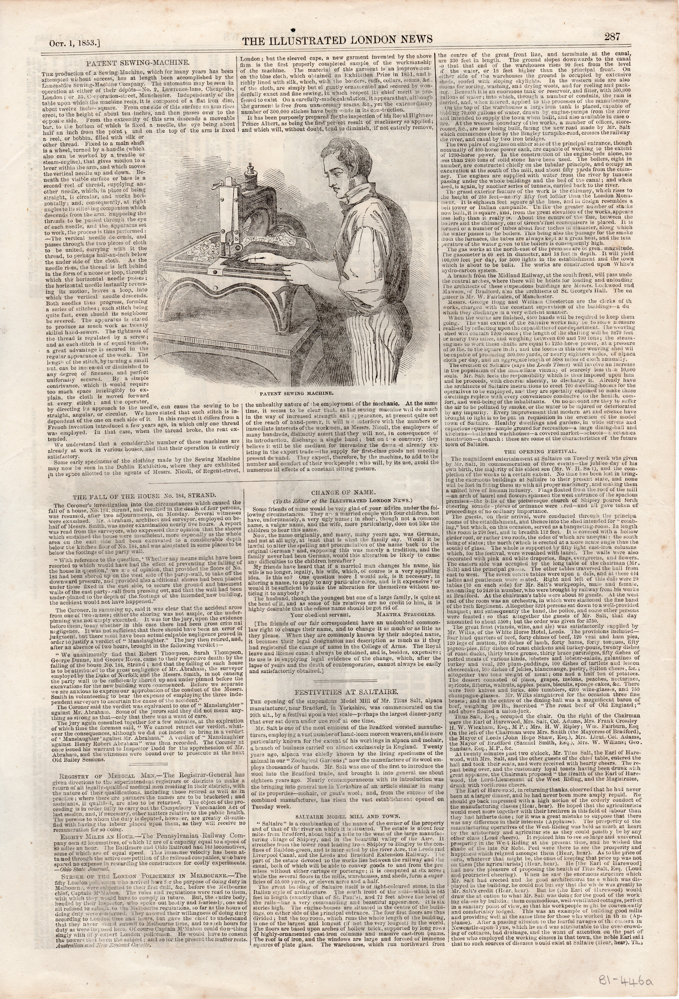 The opening Salts Mill