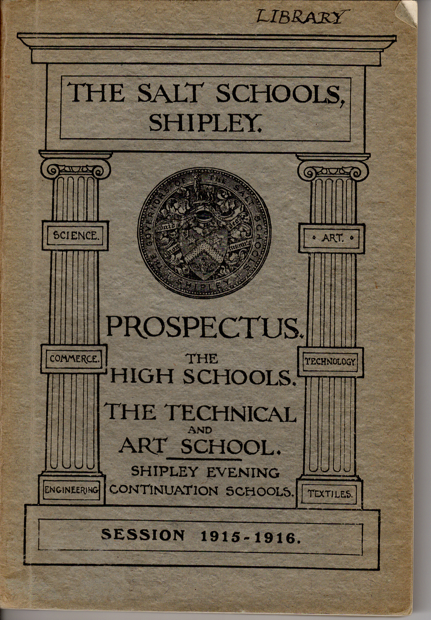 The Techncial & Art School Prospectus