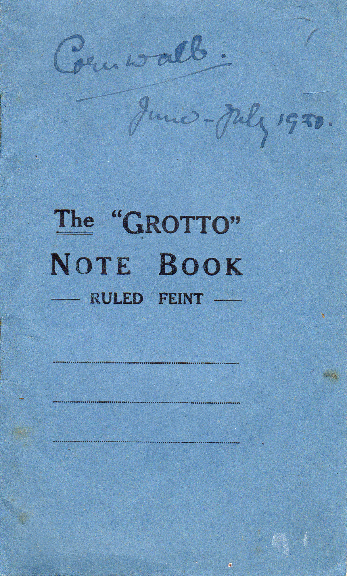 Travel notebook of Isabel Salt from 1920