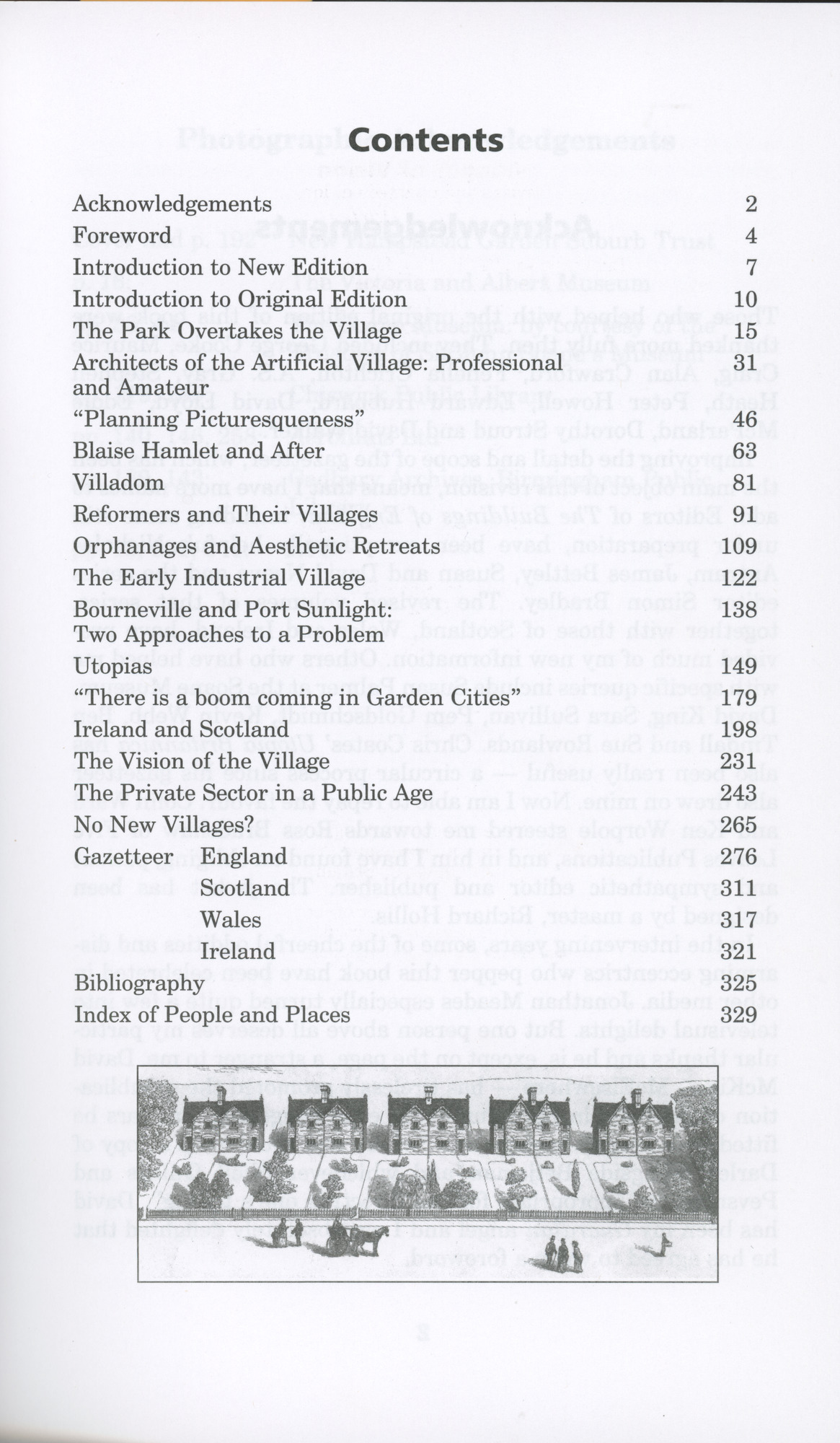 Villages of vision: A study of strange utopias: Contents page