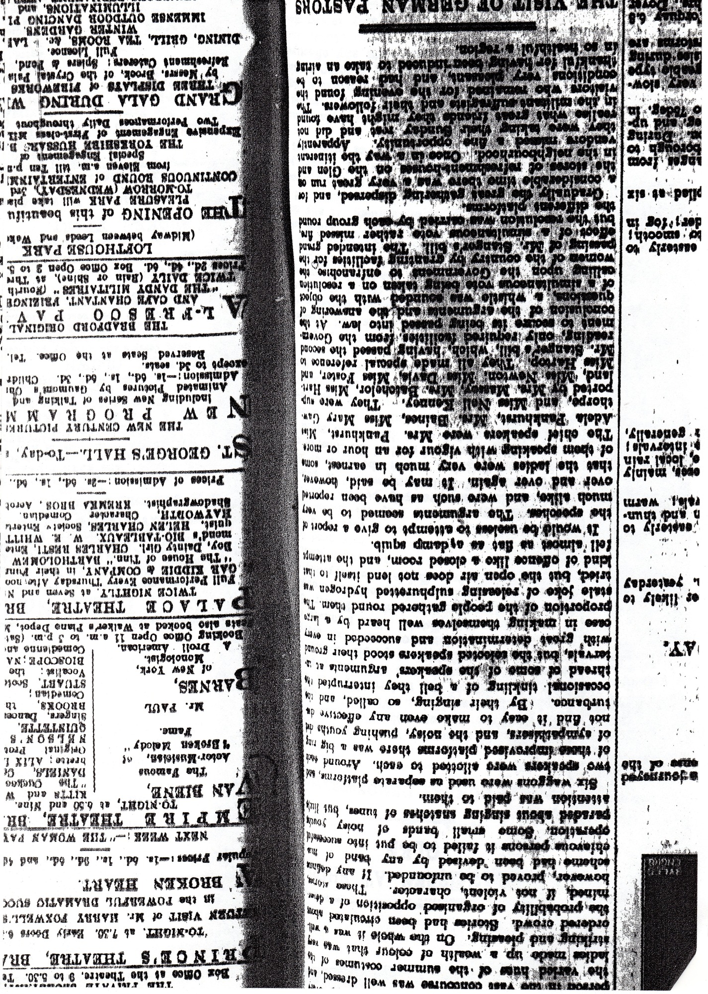 Suffragettes at Shipley Glen: Great Sunday demonstration: Bottom of column