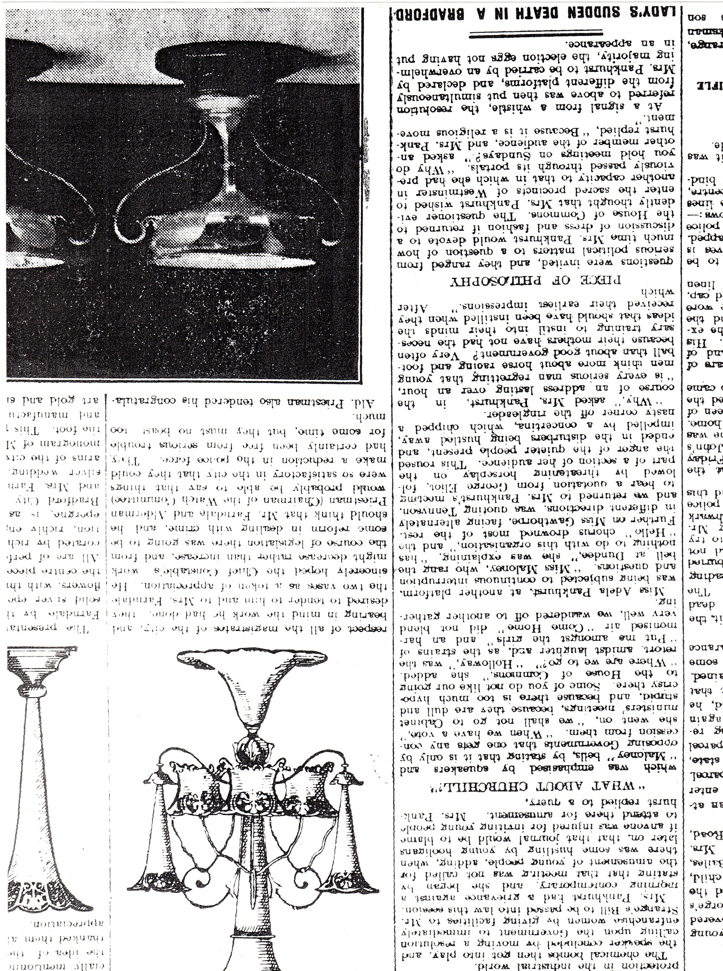 Sunday with the Suffragettes: Page 3, bottom of column