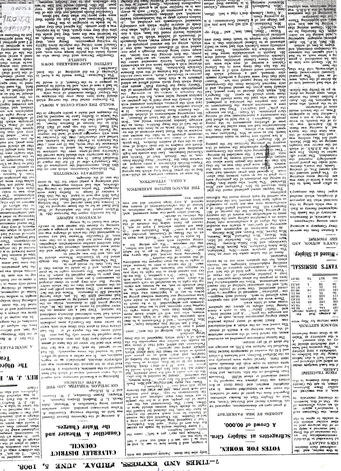 Votes for women: Suffragettes at Shipley Glen