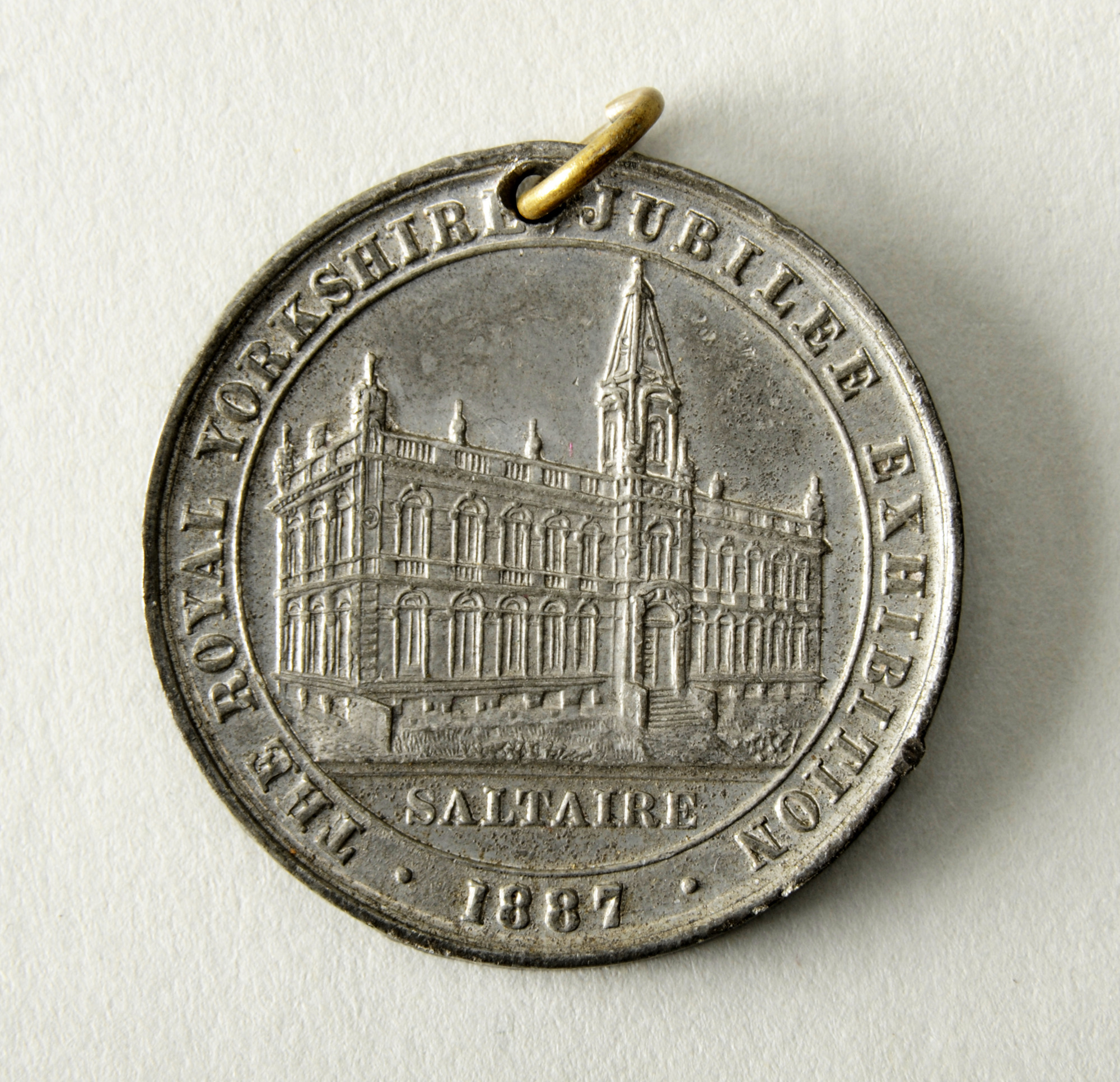 1887 Jubilee Exhibition medallion: Rear view