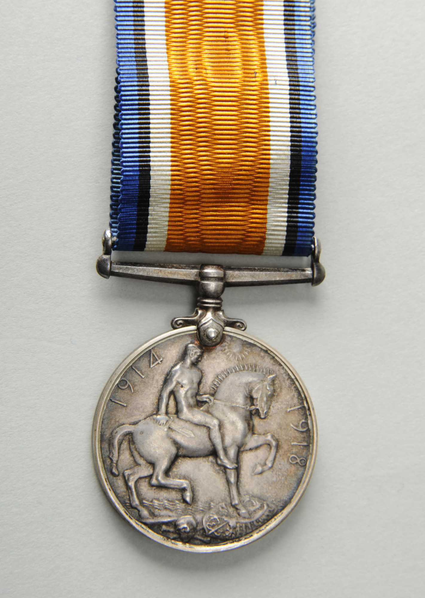 British War Medal awarded to Thomas Hodson: Back