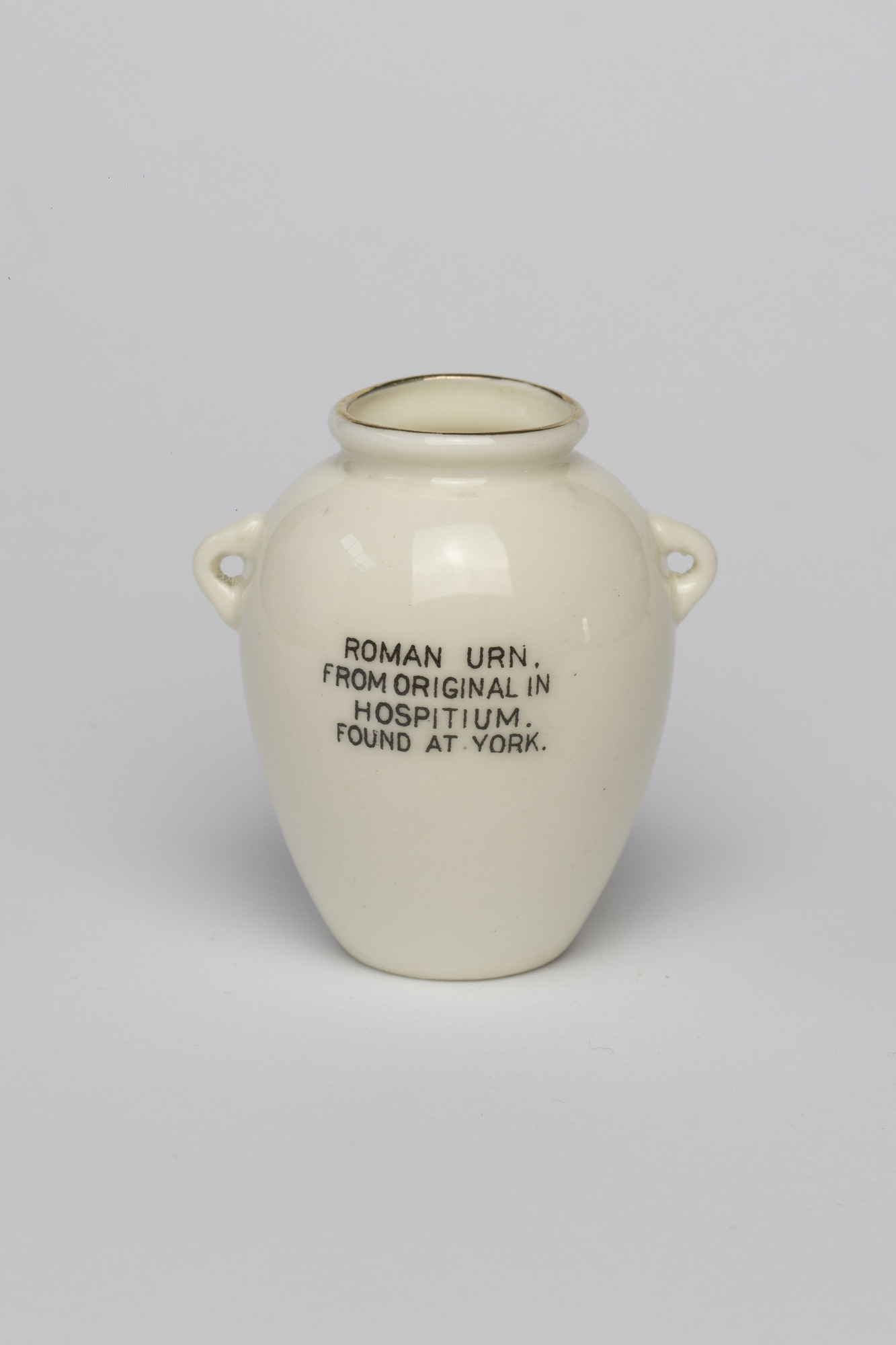 China vase ornament: back view