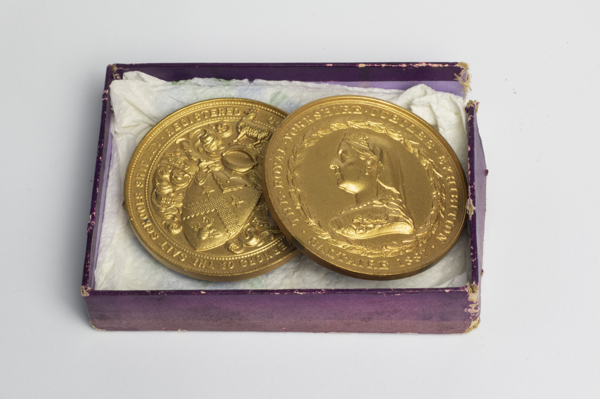 Exhibition medals: both medals in box