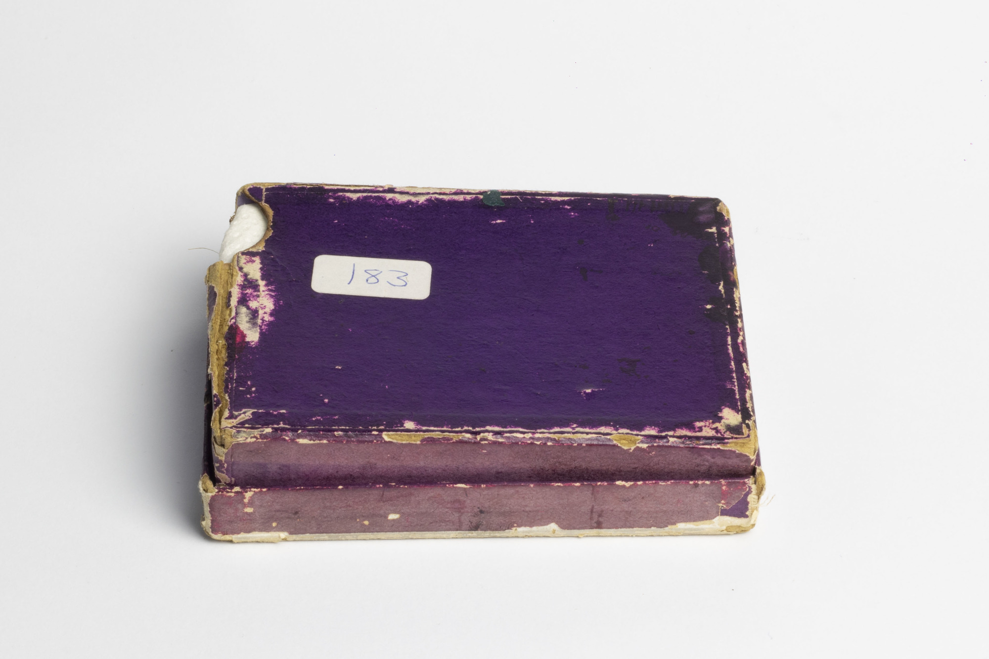 Exhibition medals: bottom view of box