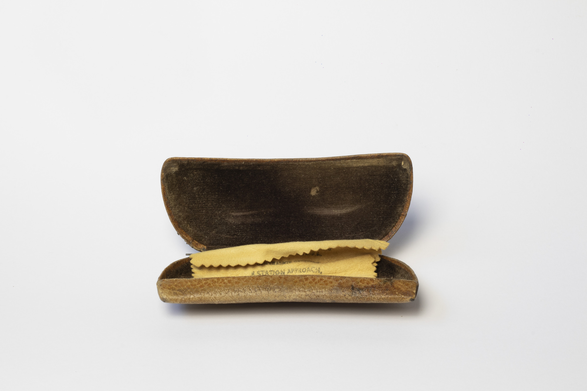 Spectacles and case: open view of case