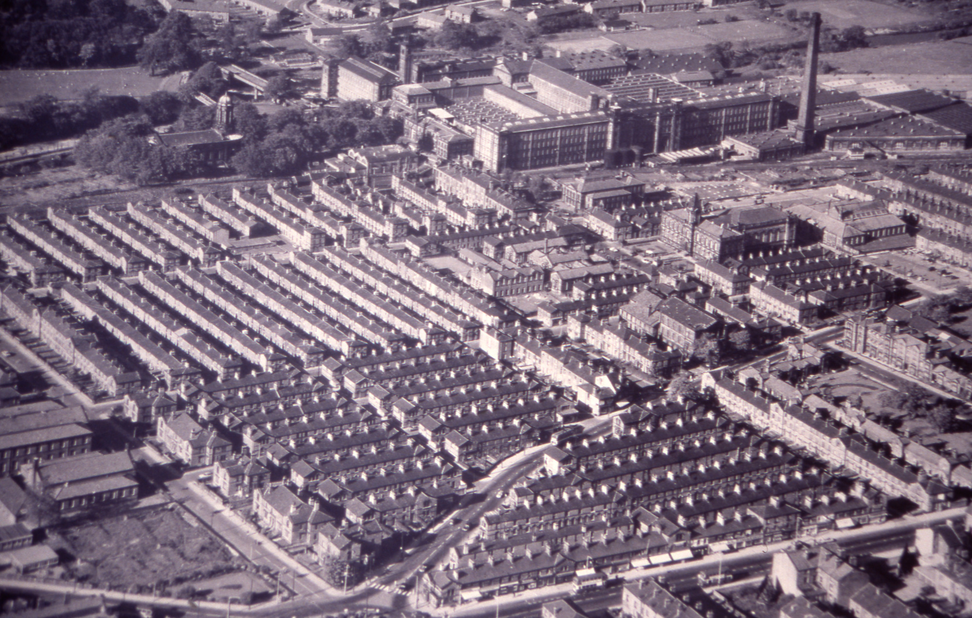 Aeriel view of village