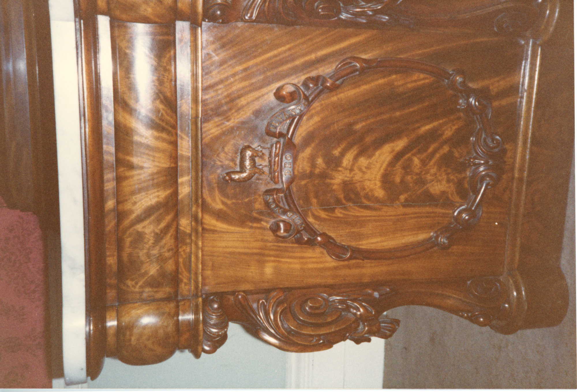 Close up of the sideboard in the boardroom