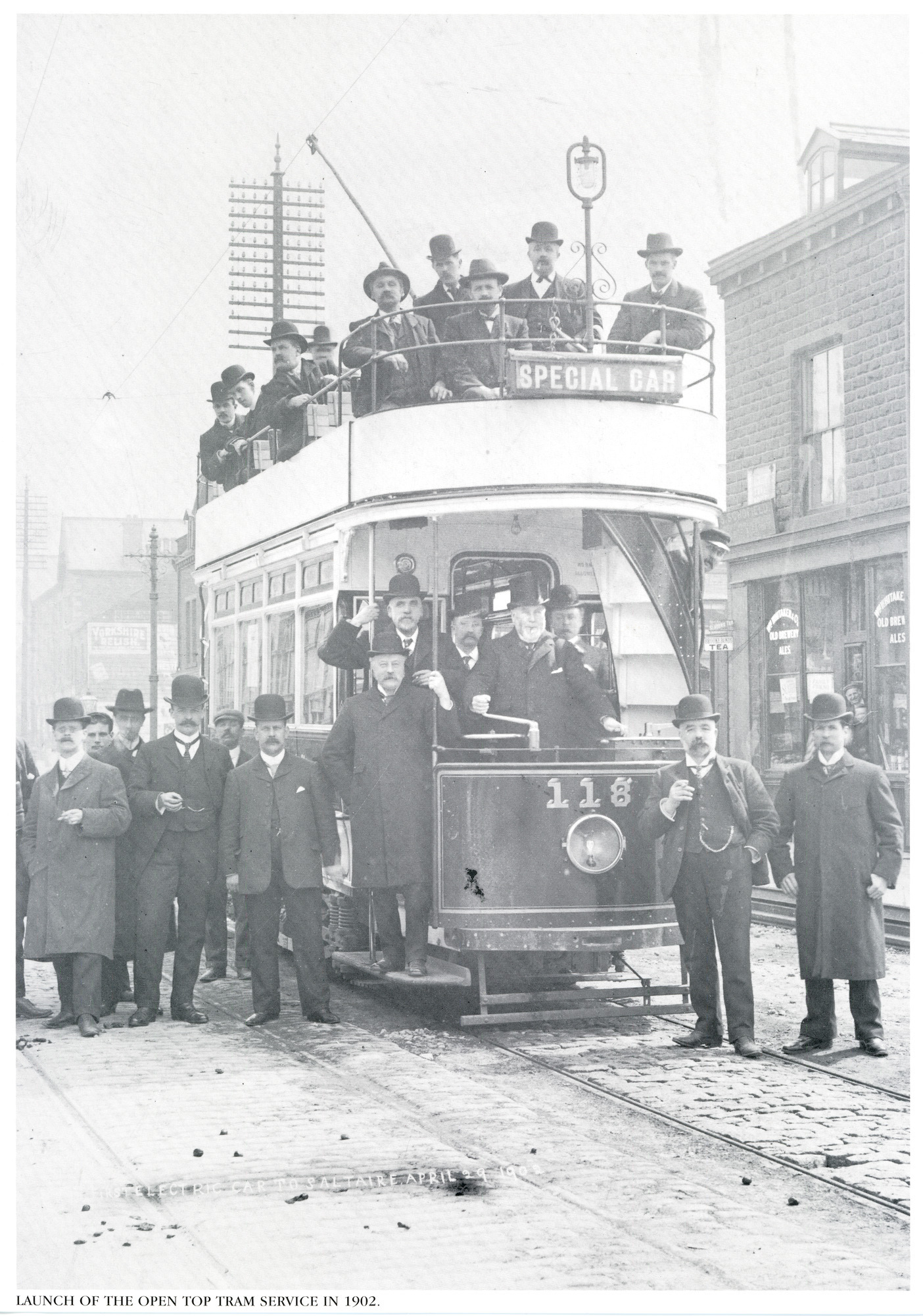Launch of the open topped tram service in 1902