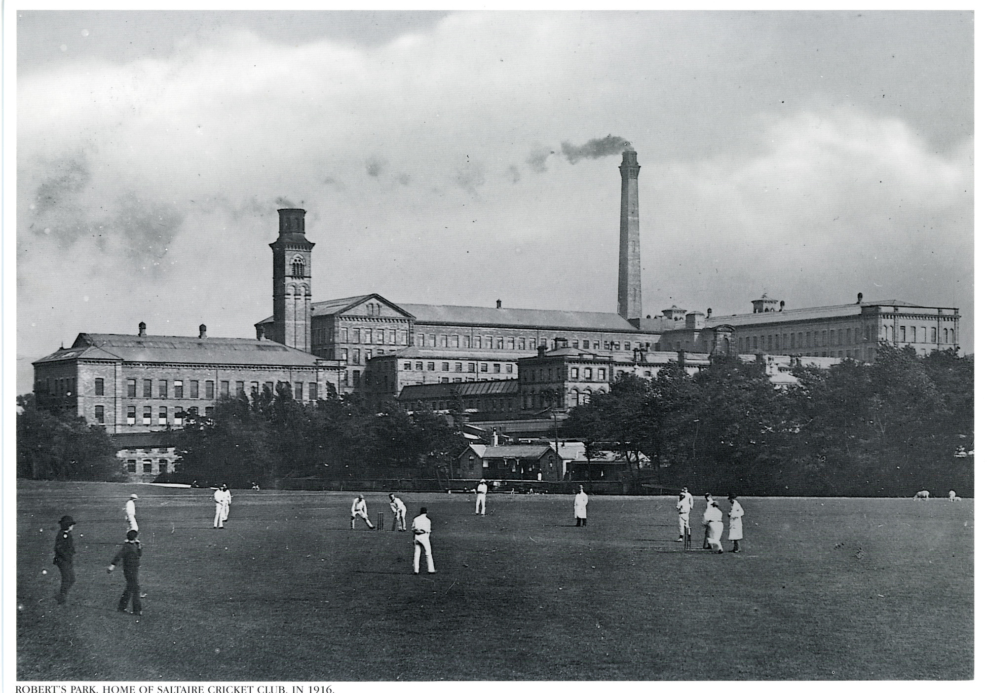 Roberts Park, home of Saltaire Cricket Club in 1916
