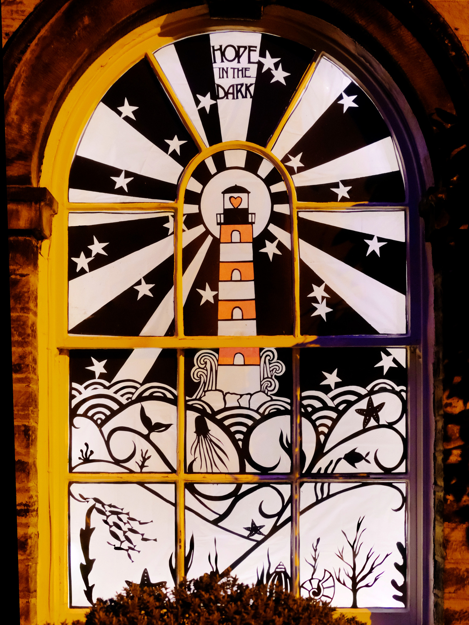 Saltaire Advent Window (Lighthouse)