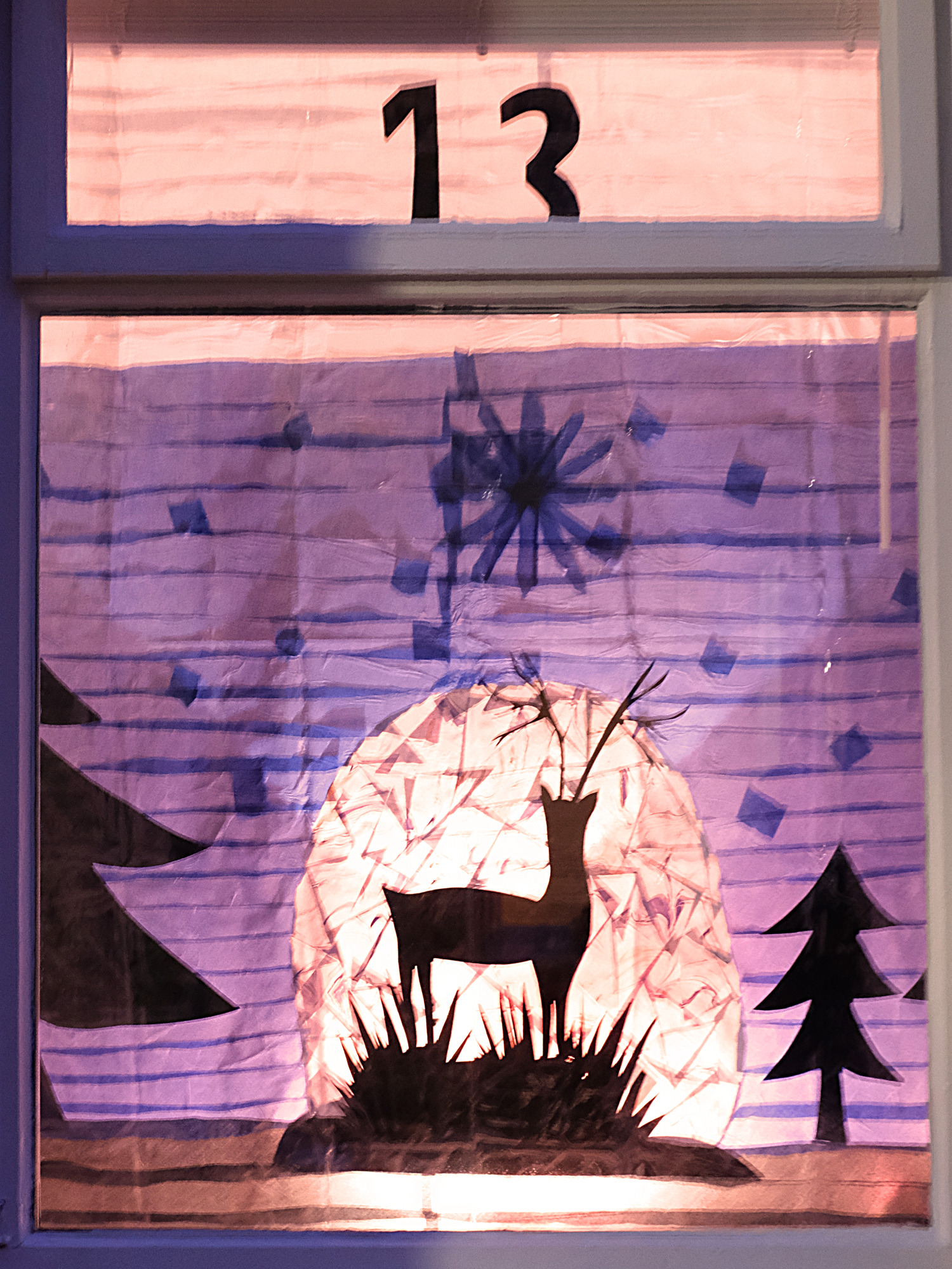Saltaire Advent Window (Reindeer)