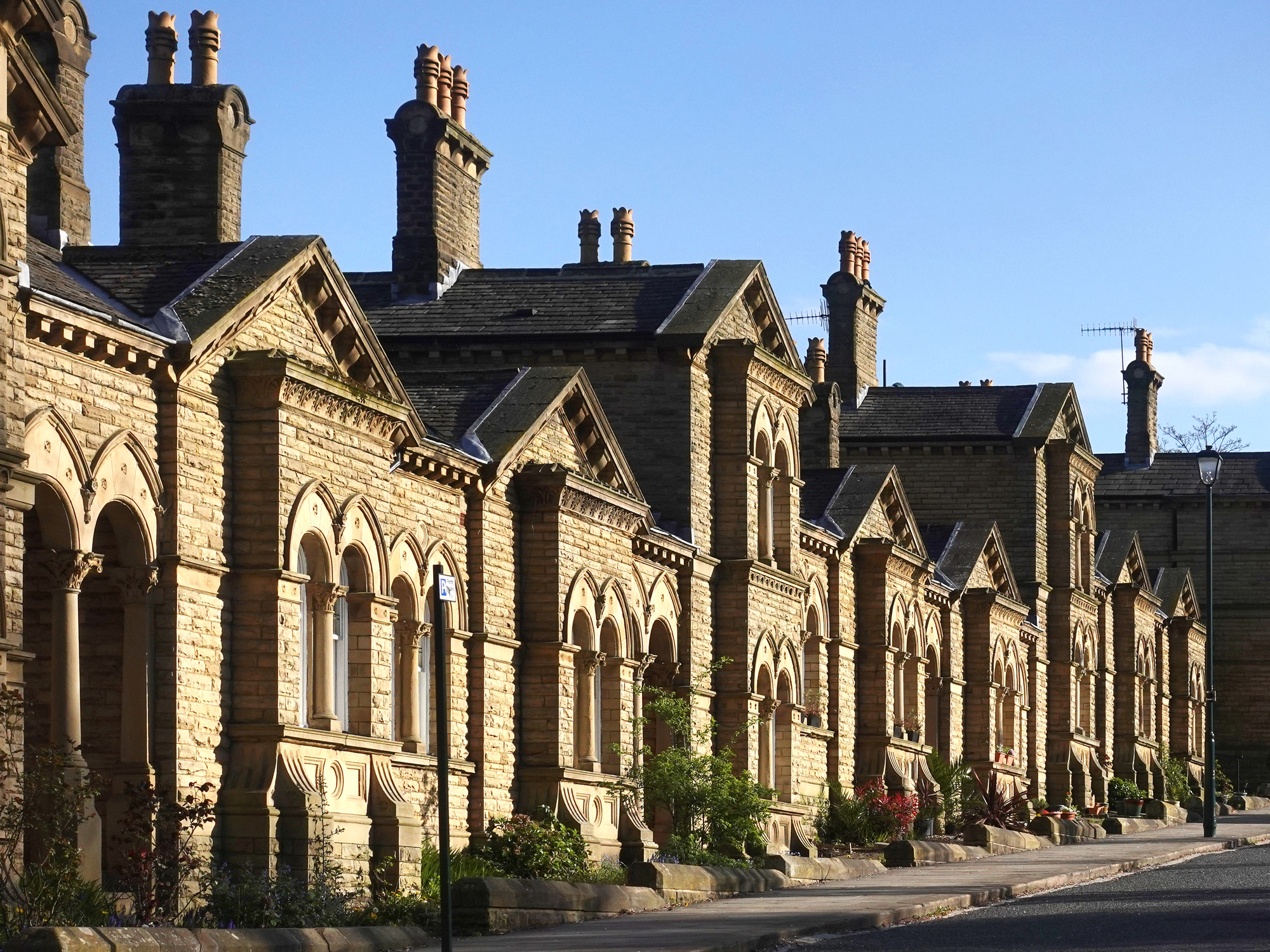 Saltaire Almshouses on Victoria Road