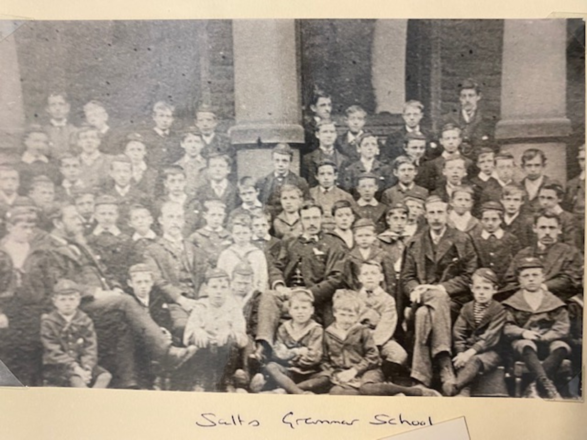 Salts Grammar school pupils and teachers