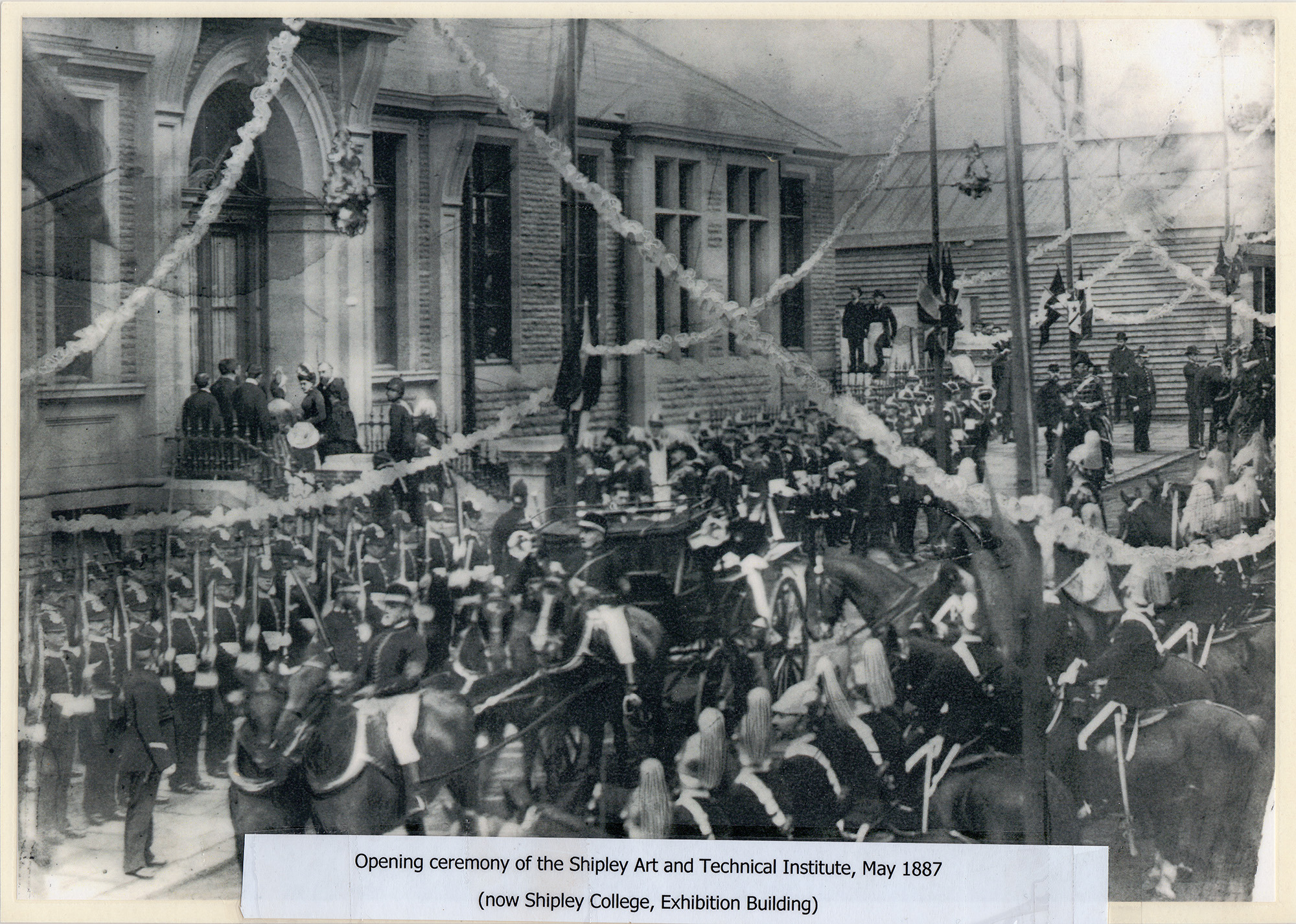 The arrival of Princess Beatrice for the opening of Shipley Technical College