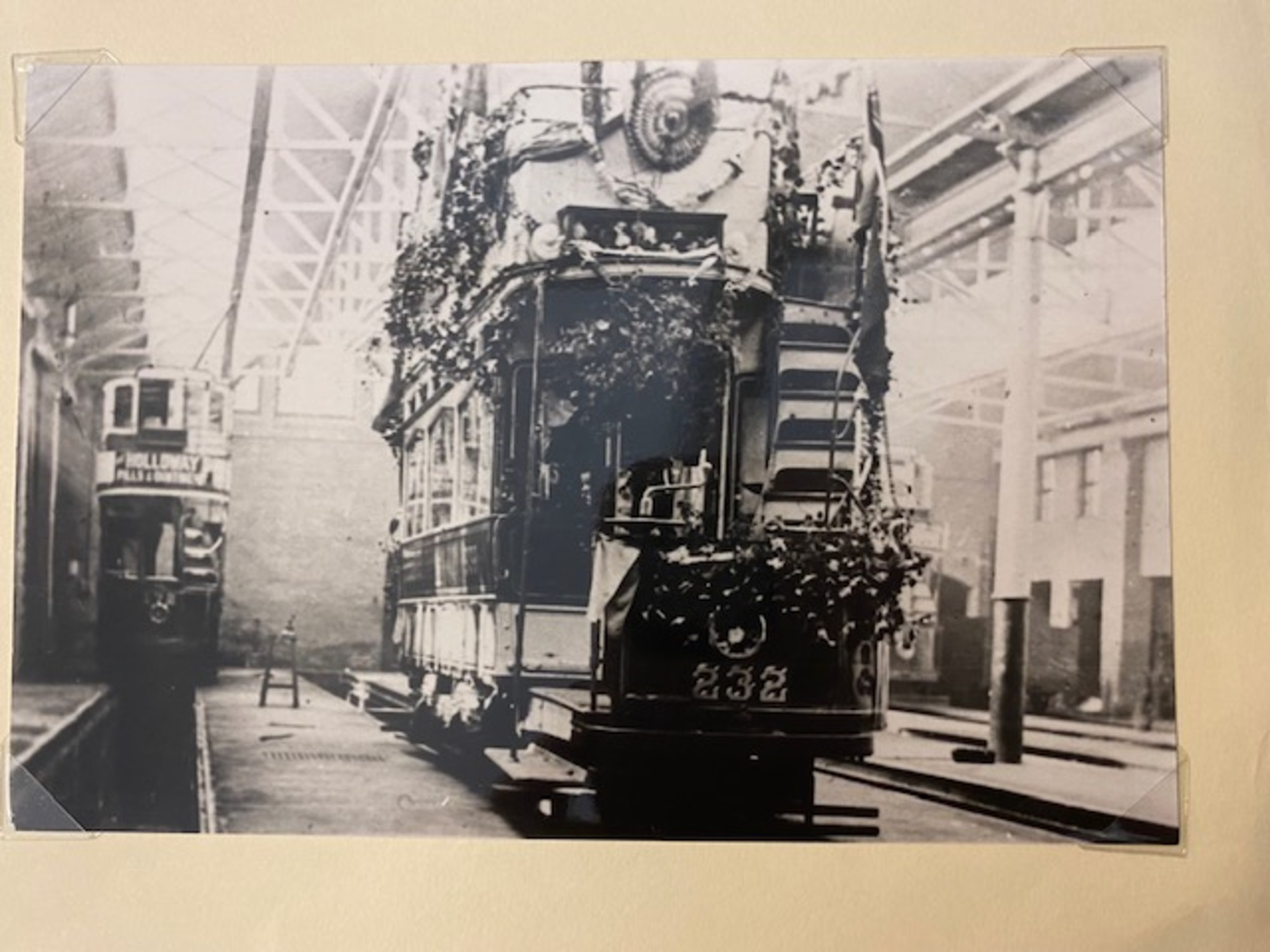 Tram 232 in Saltaire